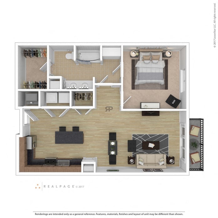 Floor plan layout diagram for 1I
