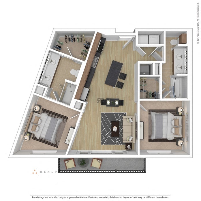 Floor plan layout diagram for 2A