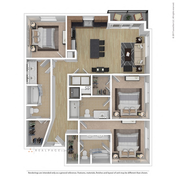 Floor plan layout diagram for 3A