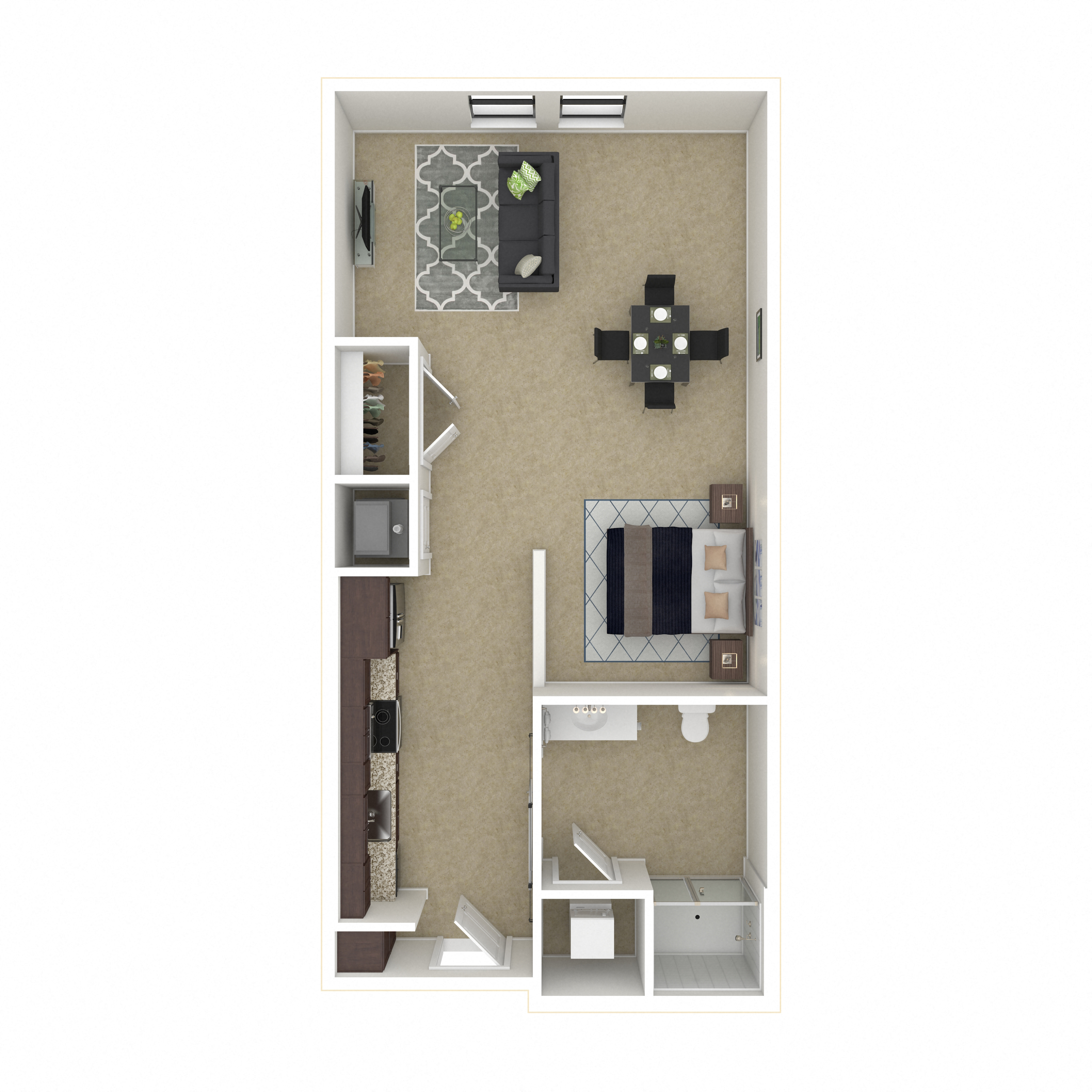 Floor plan layout diagram for 0A - AFFORDABLE