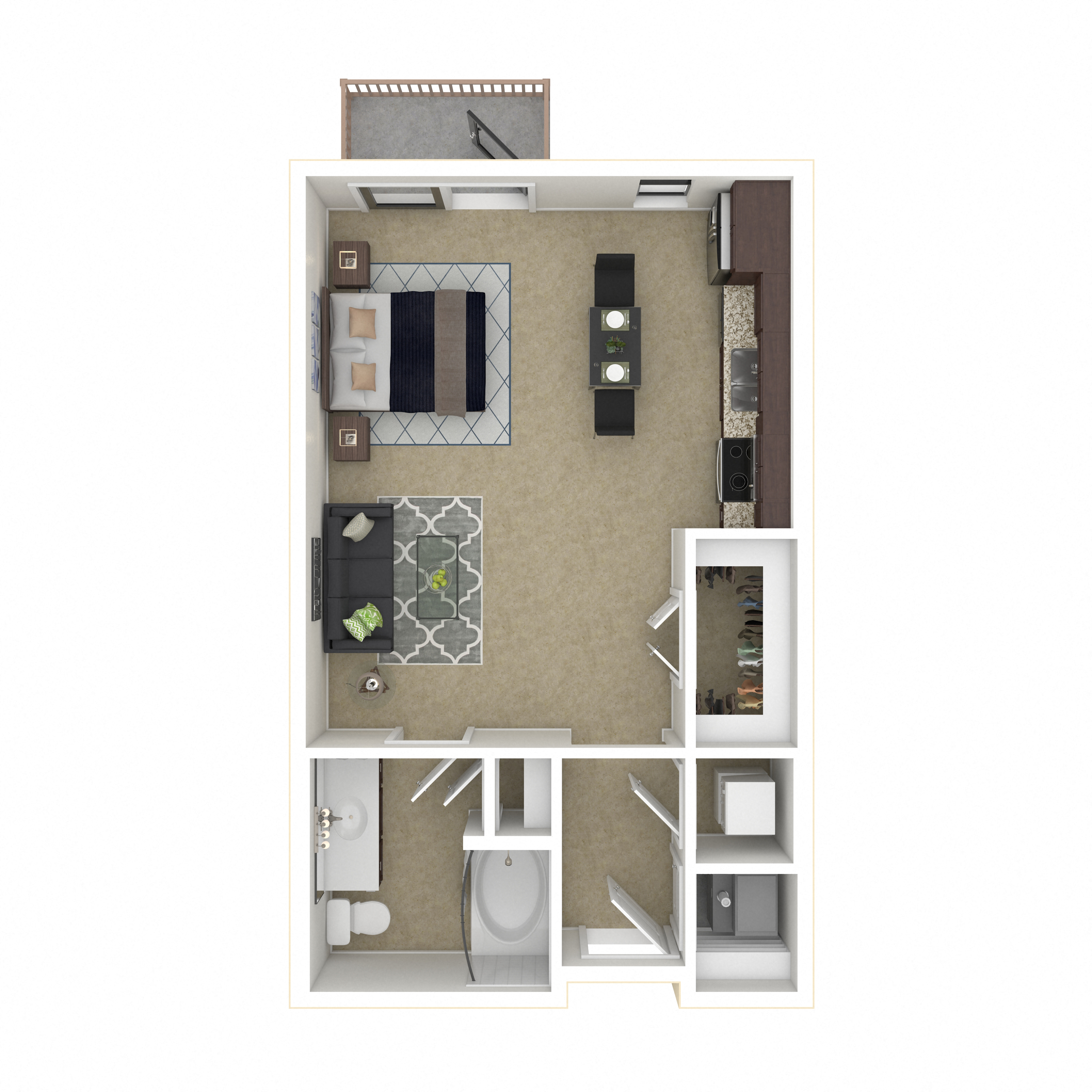 Floor plan layout diagram for 0C
