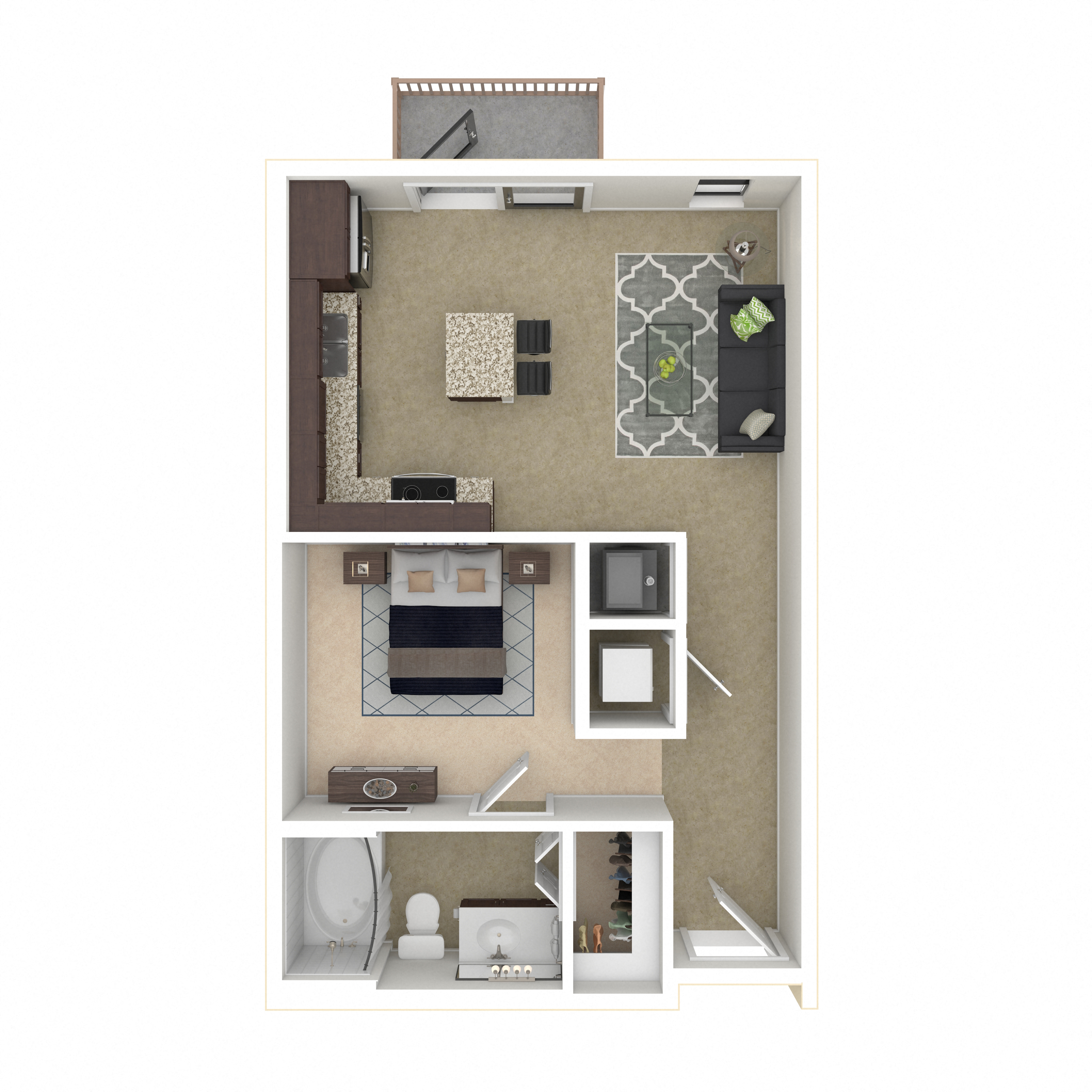 Floor plan layout diagram for 0D