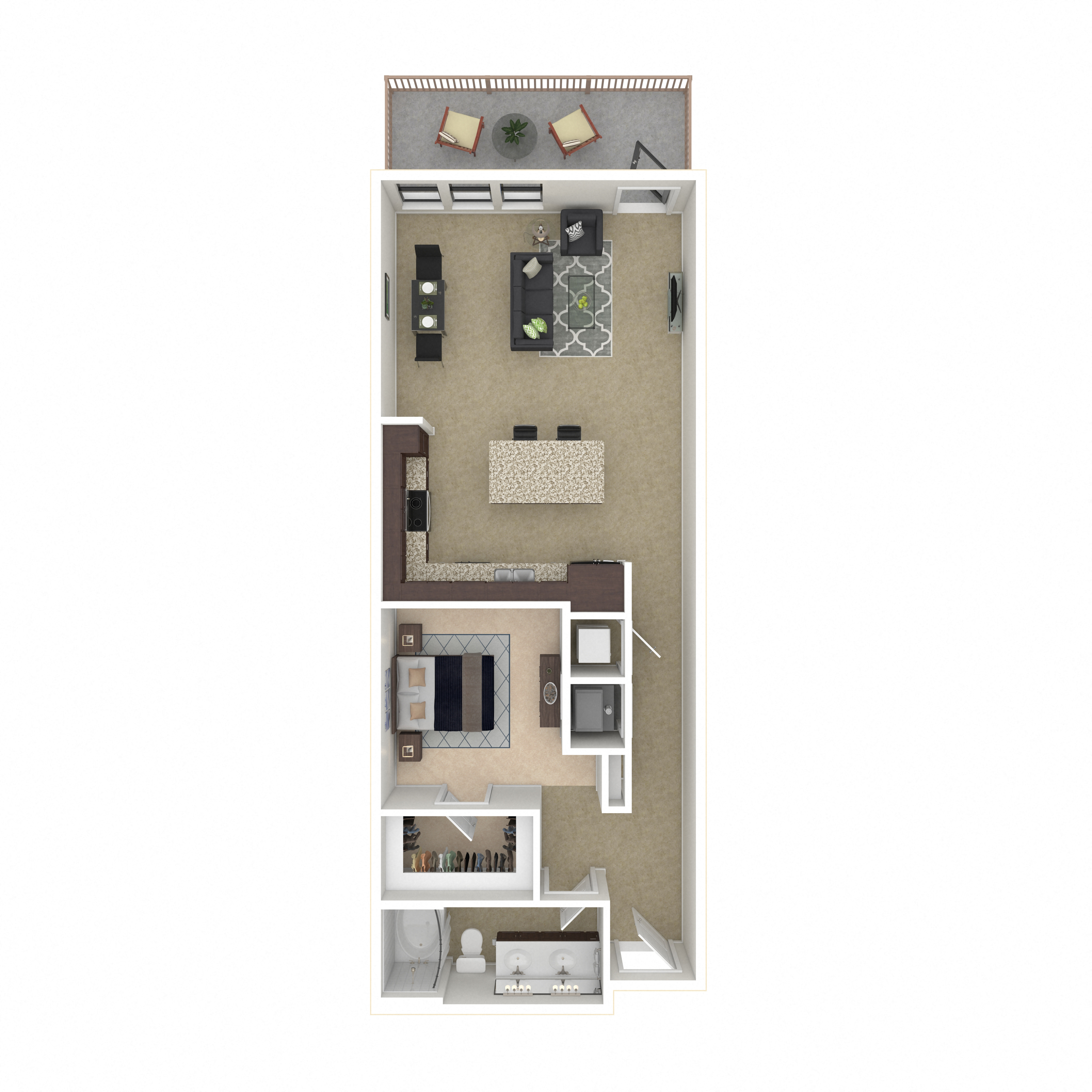 Floor plan layout diagram for 1F