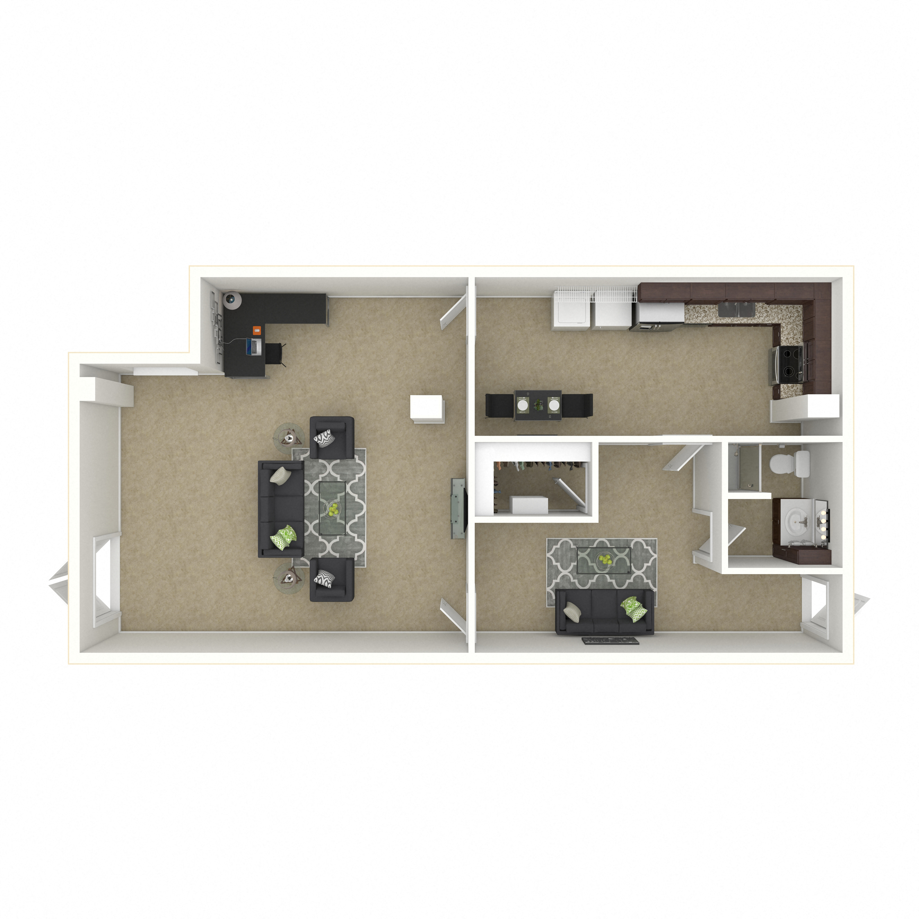 Floor plan layout diagram for Live-Work 5