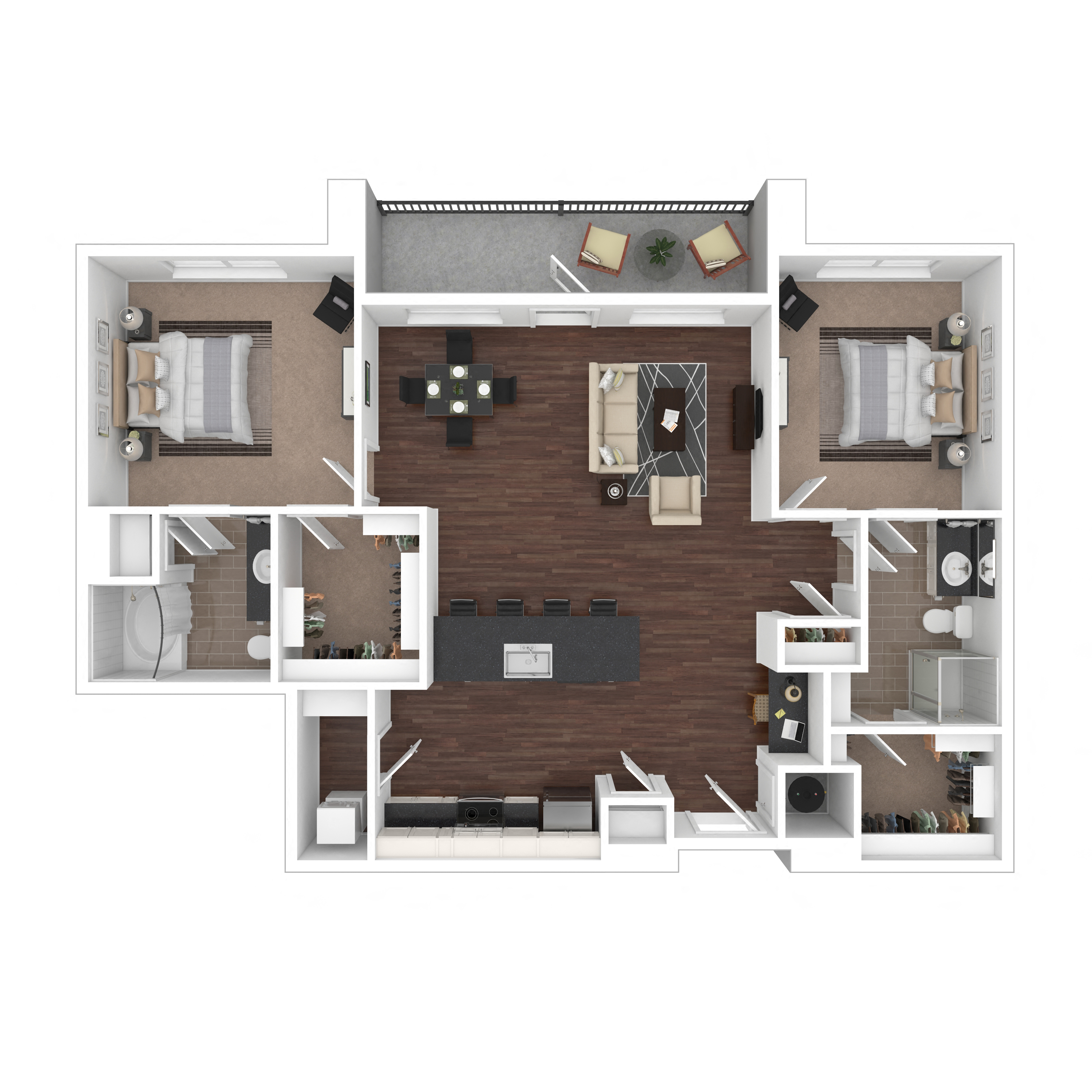 Floor plan layout diagram for 2D
