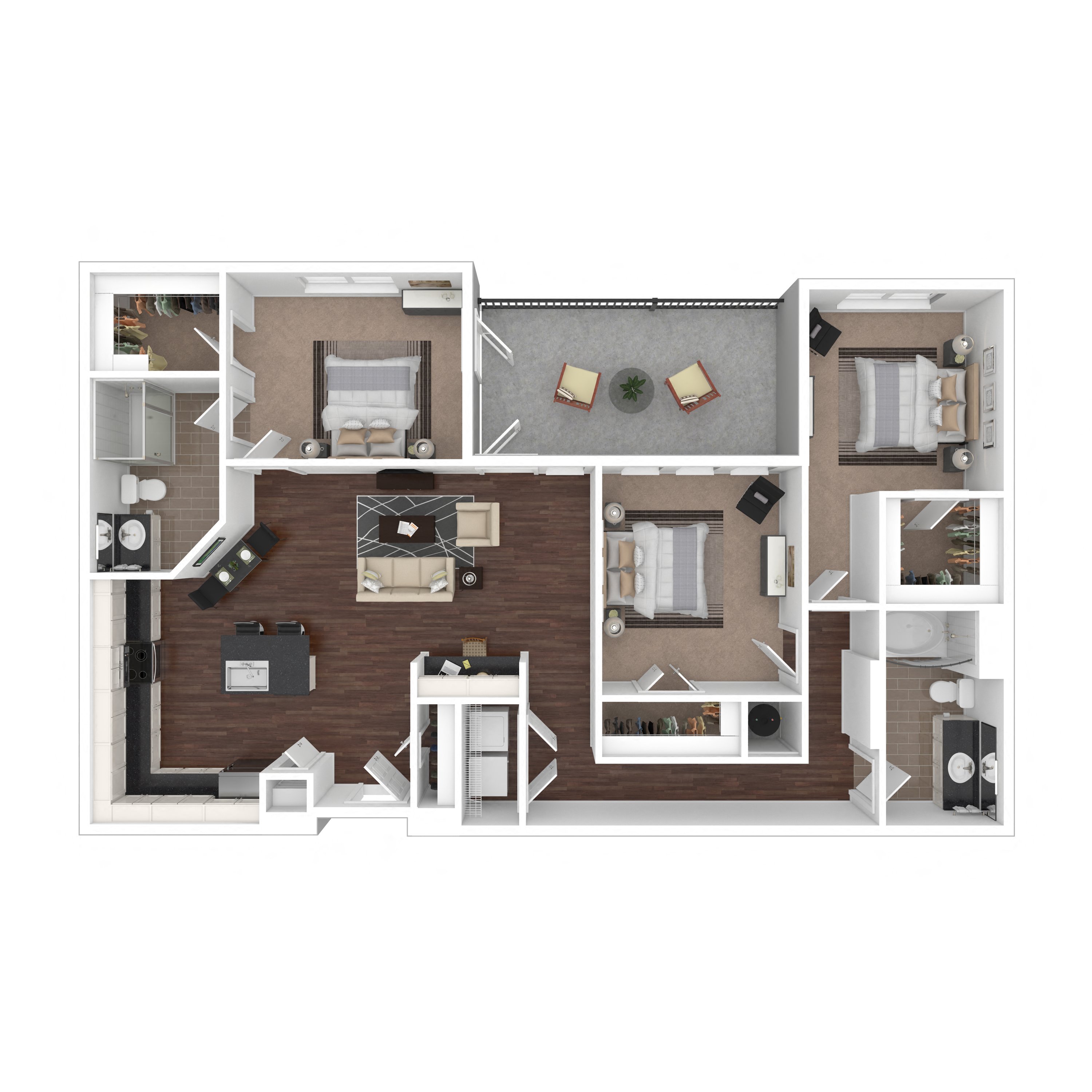 Floor plan layout diagram for 3A