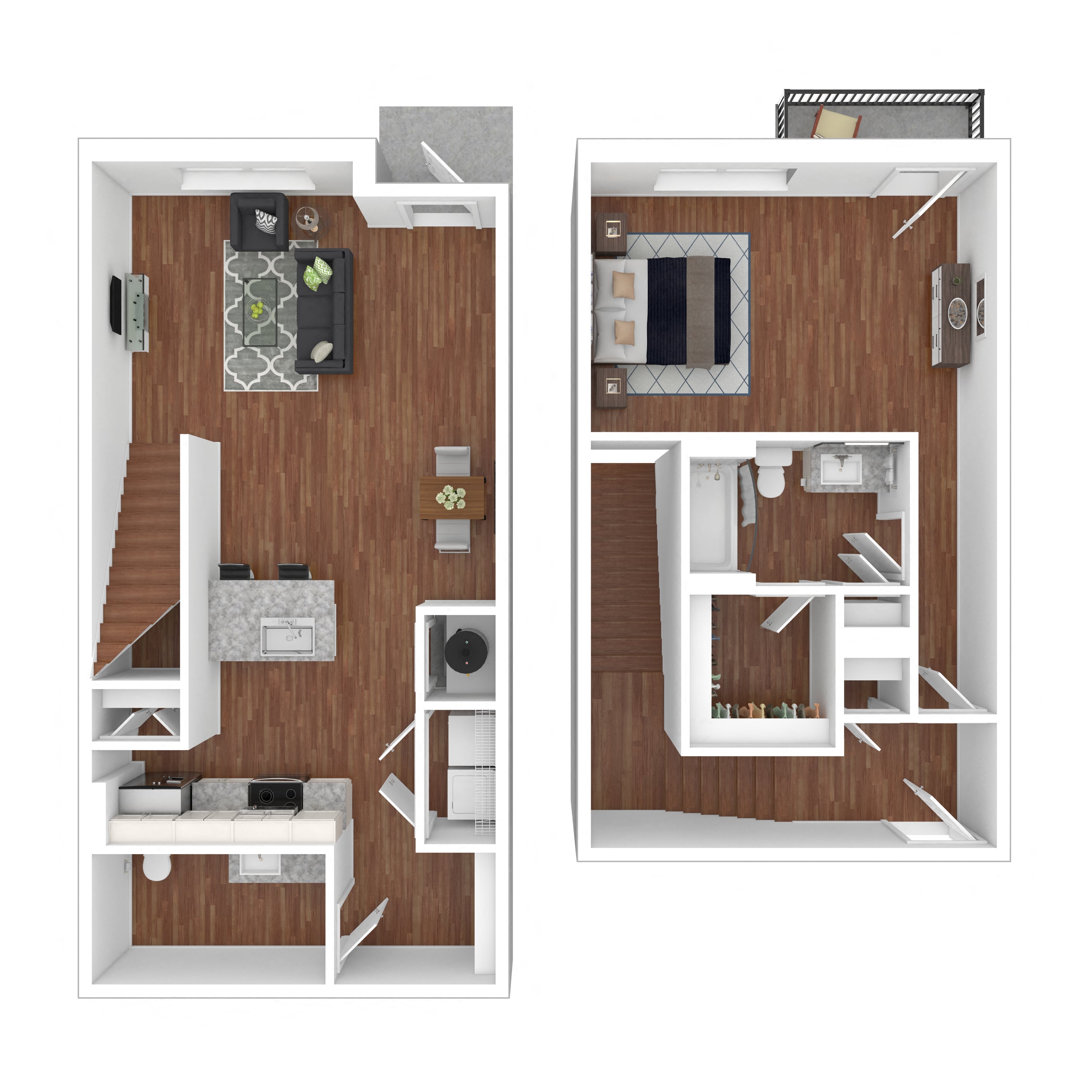 Live/Work 1: Two-Story Loft floor plan