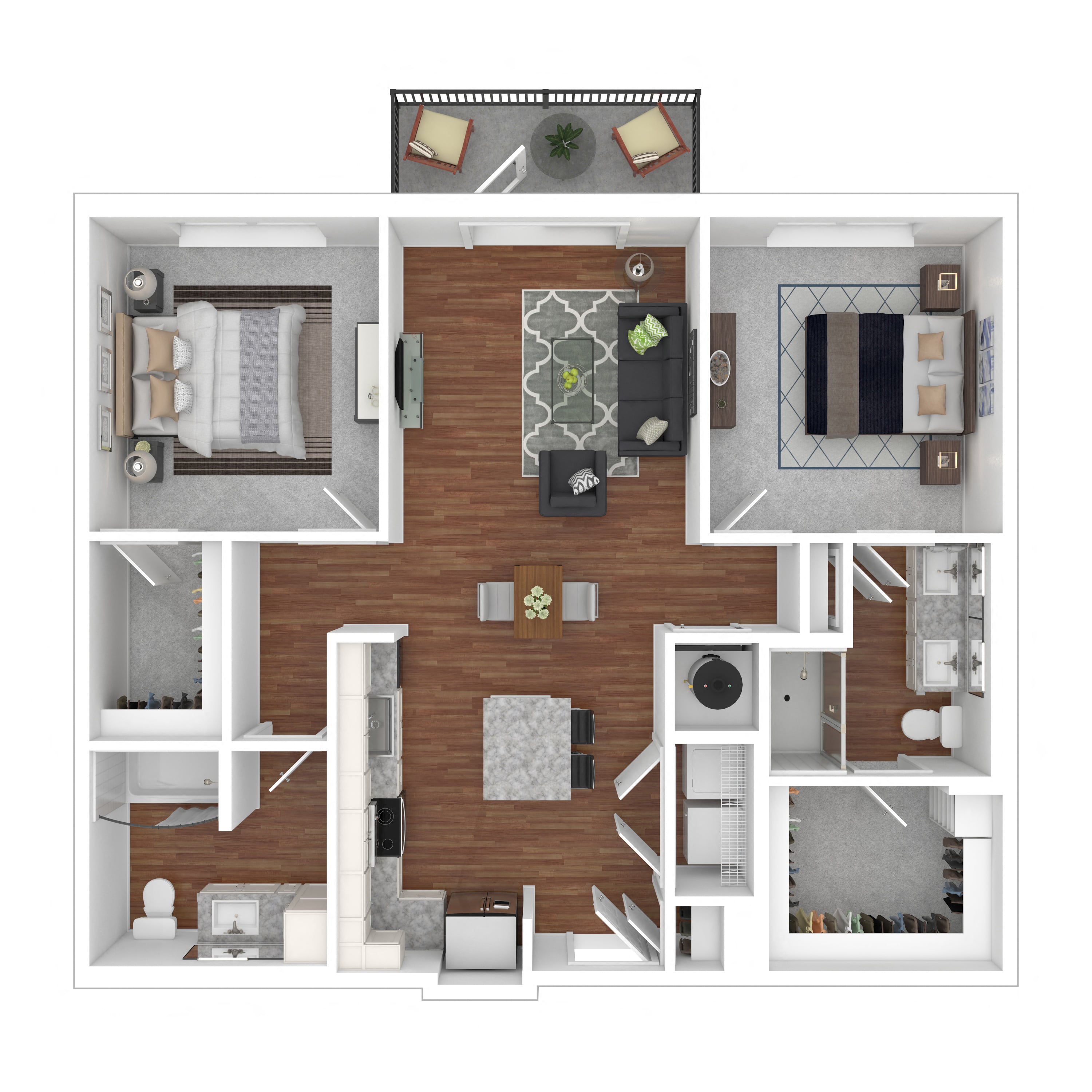 Floor plan layout diagram for 2A