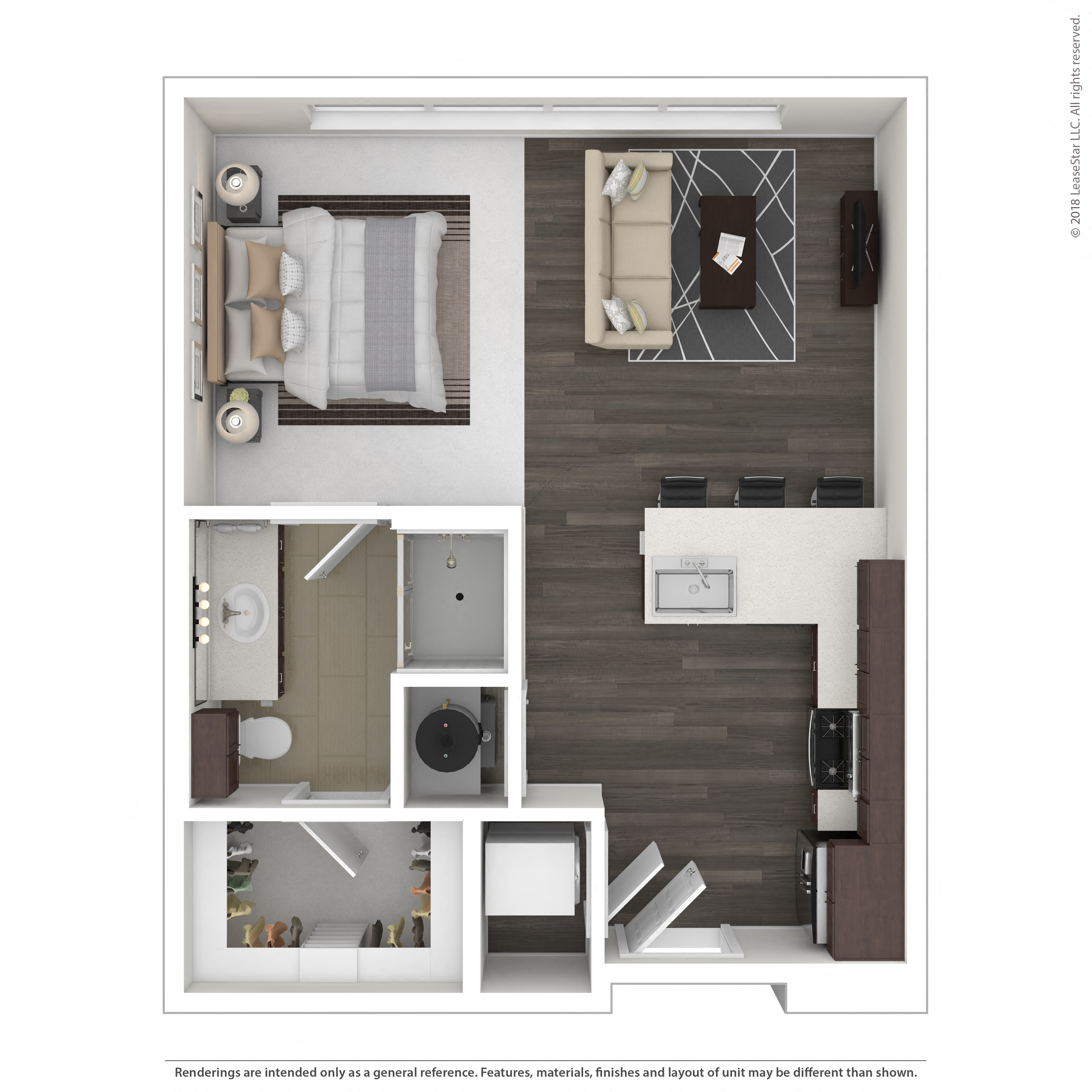 Floor plan layout diagram for 0A - AFFORDABLE