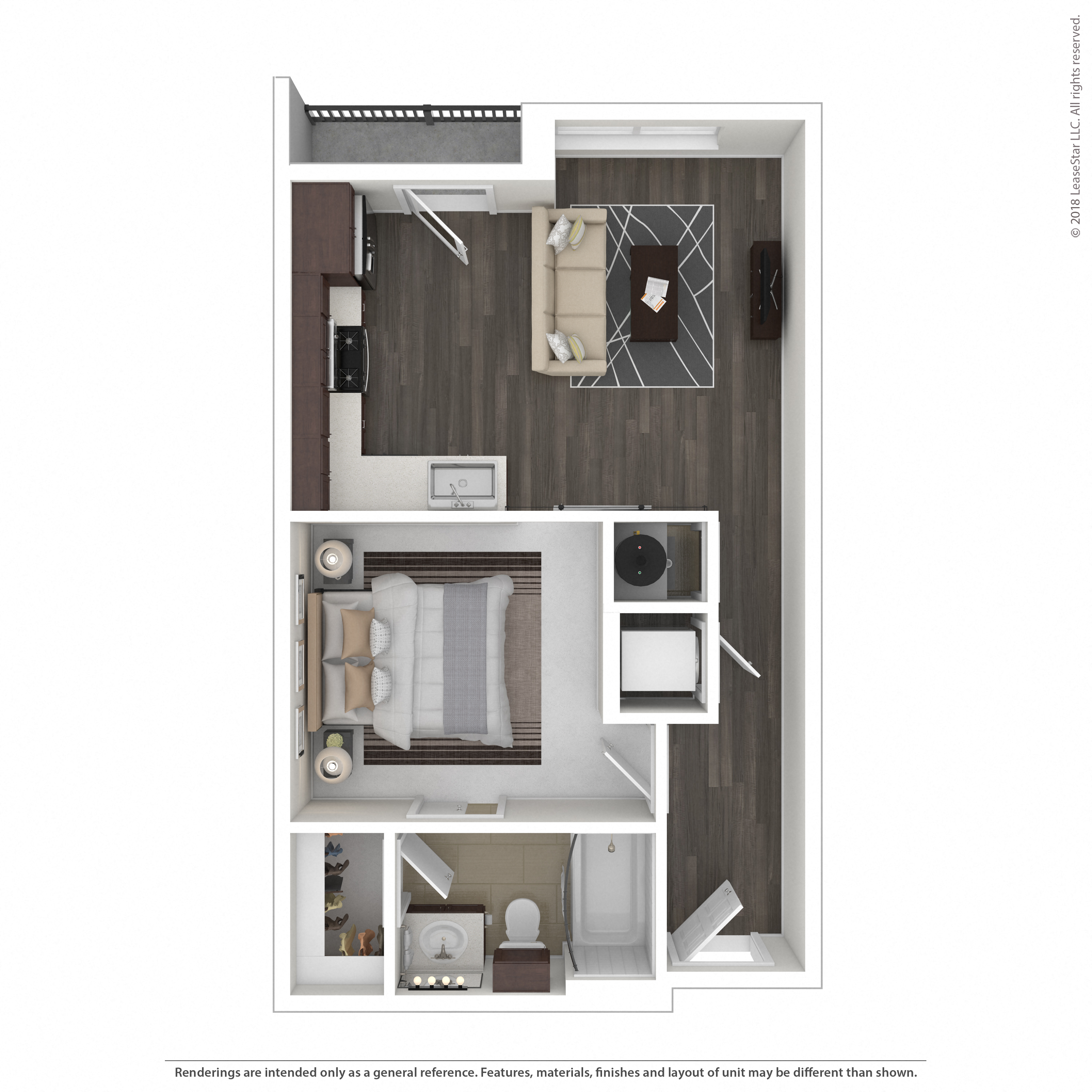 Floor plan layout diagram for 1A