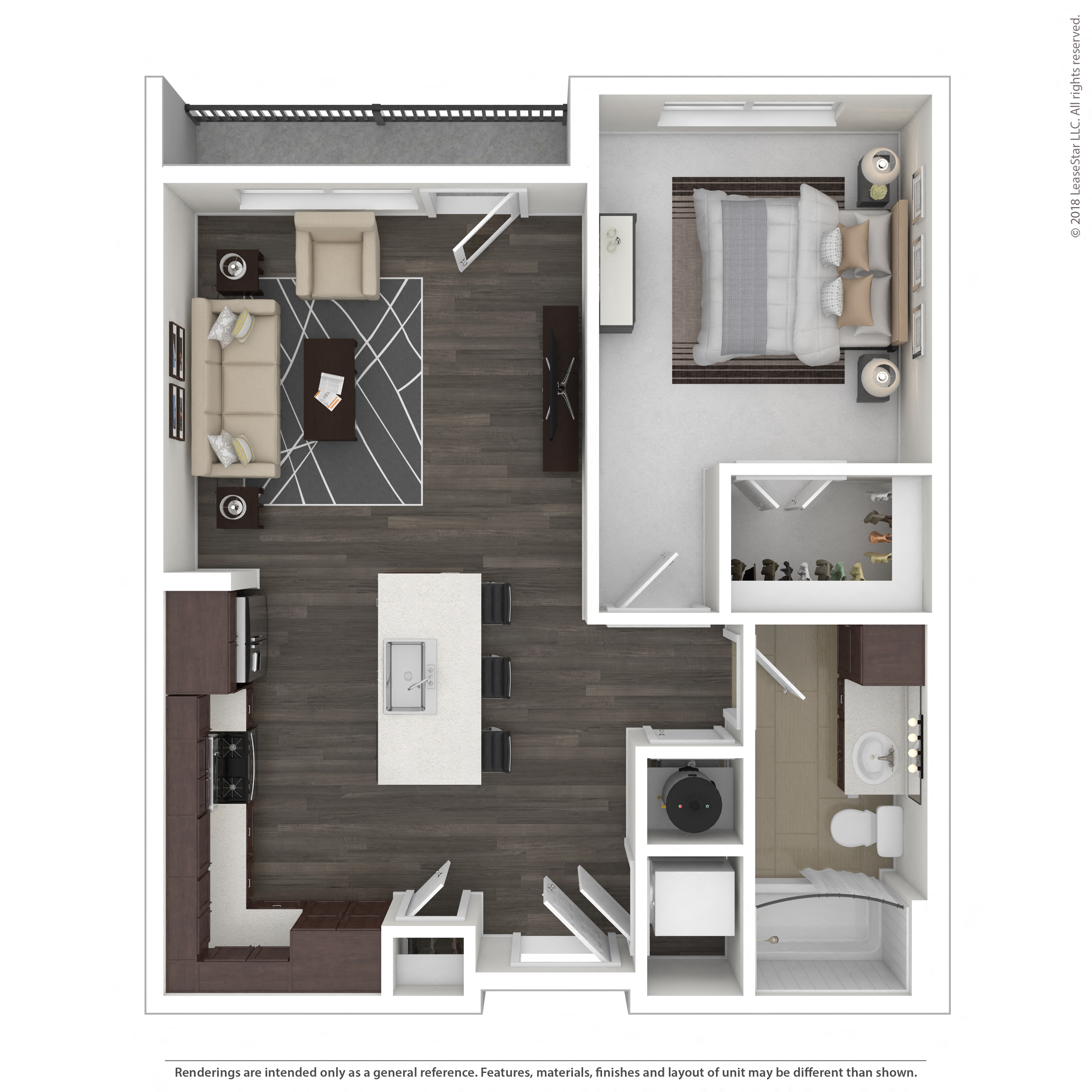 Floor plan layout diagram for 1E