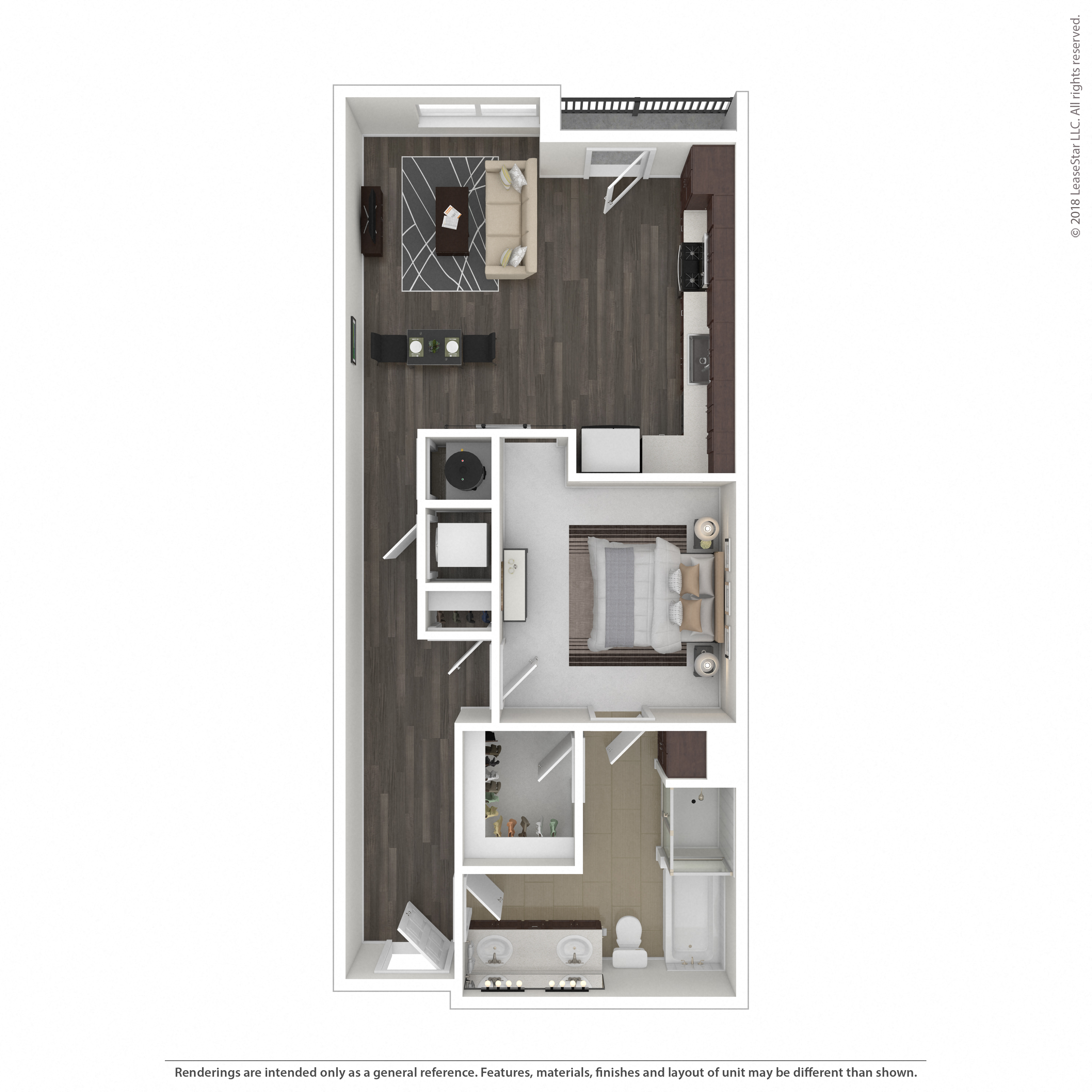 Floor plan layout diagram for 1H
