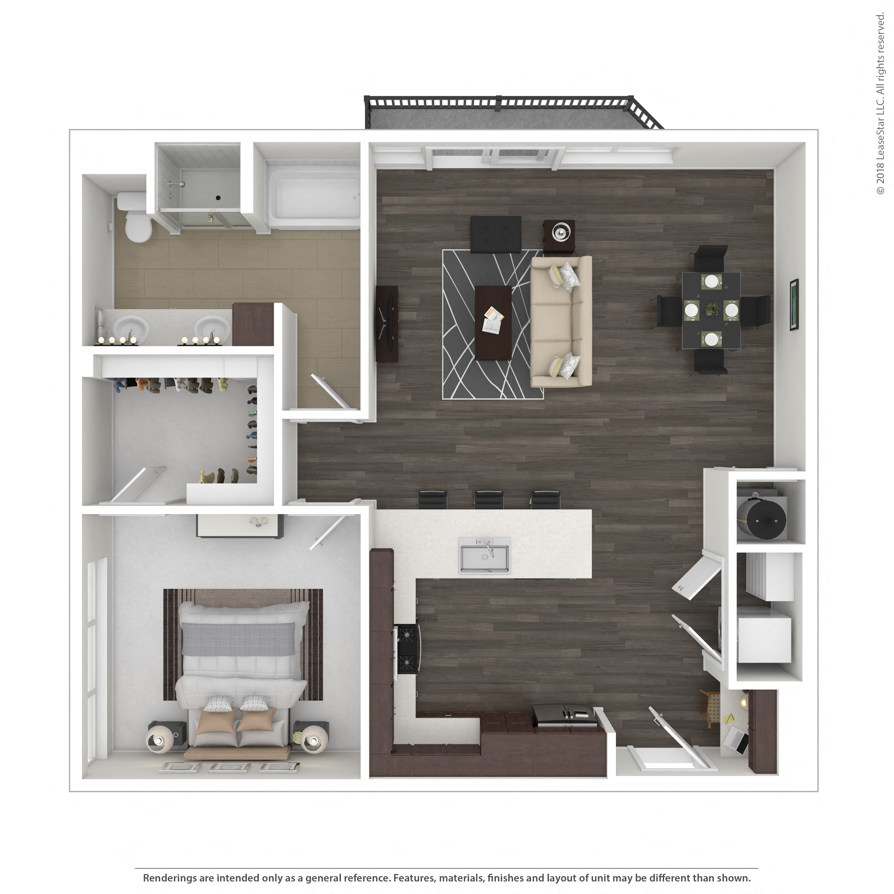 Floor plan layout diagram for 1L