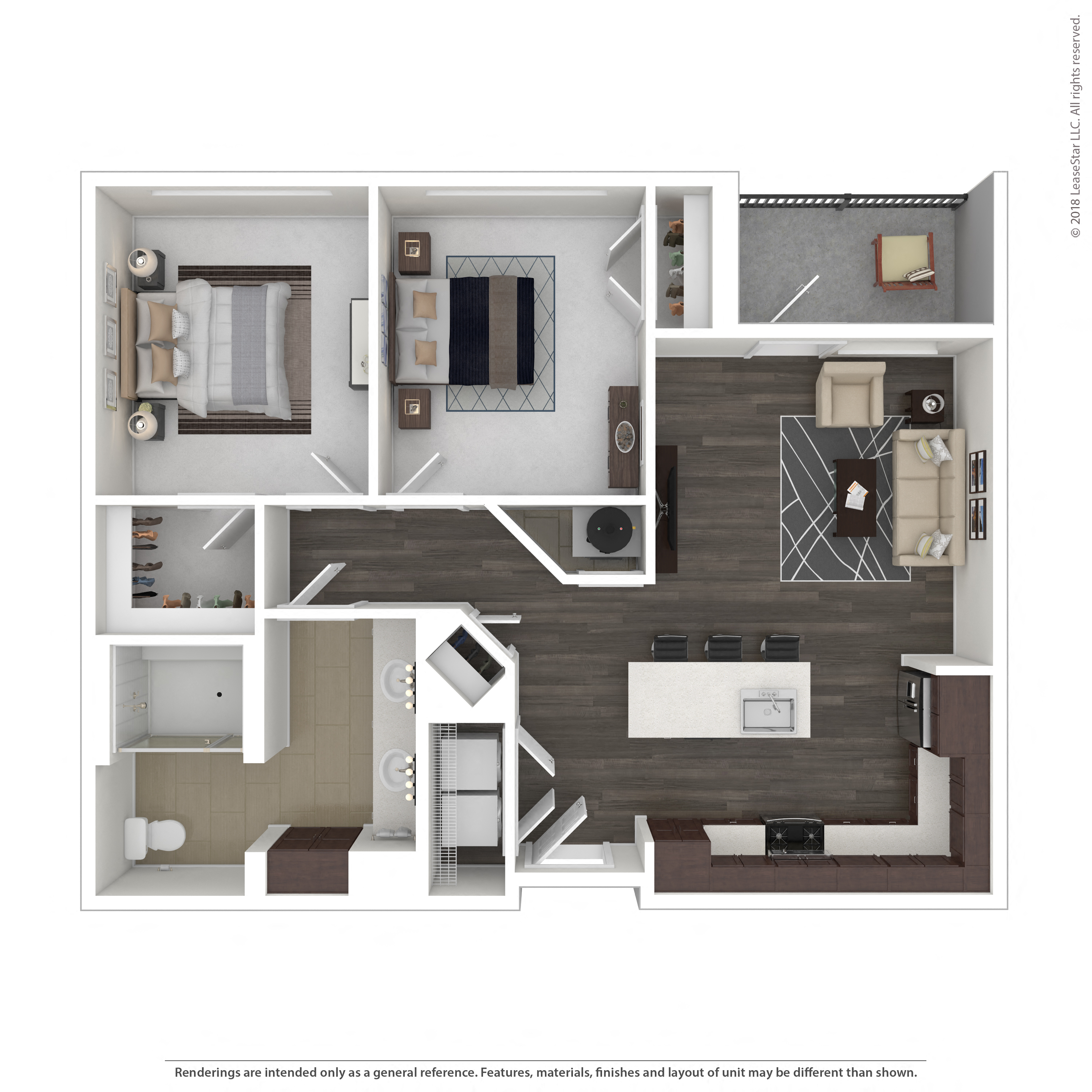 Floor plan layout diagram for 2A