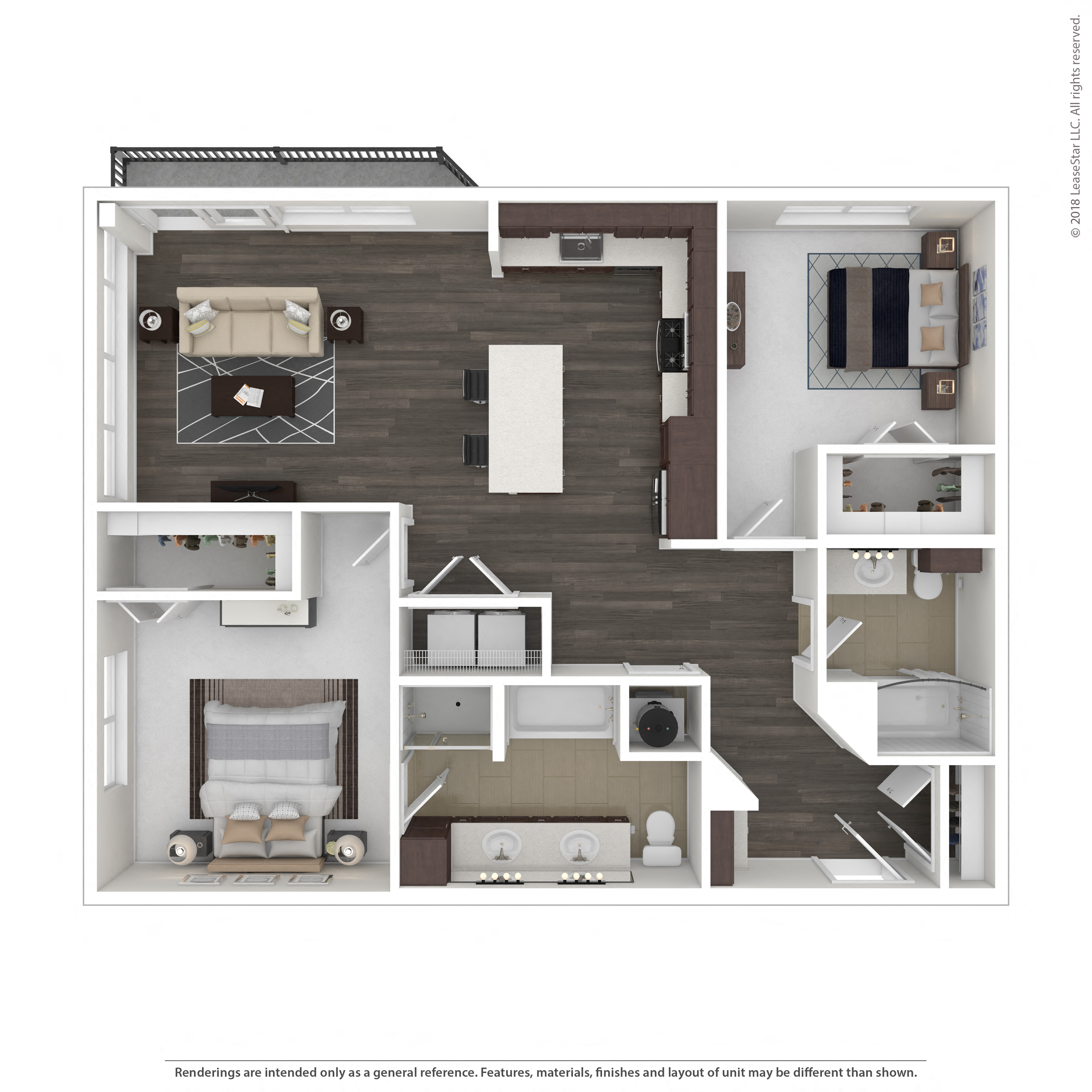 Floor plan layout diagram for 2D
