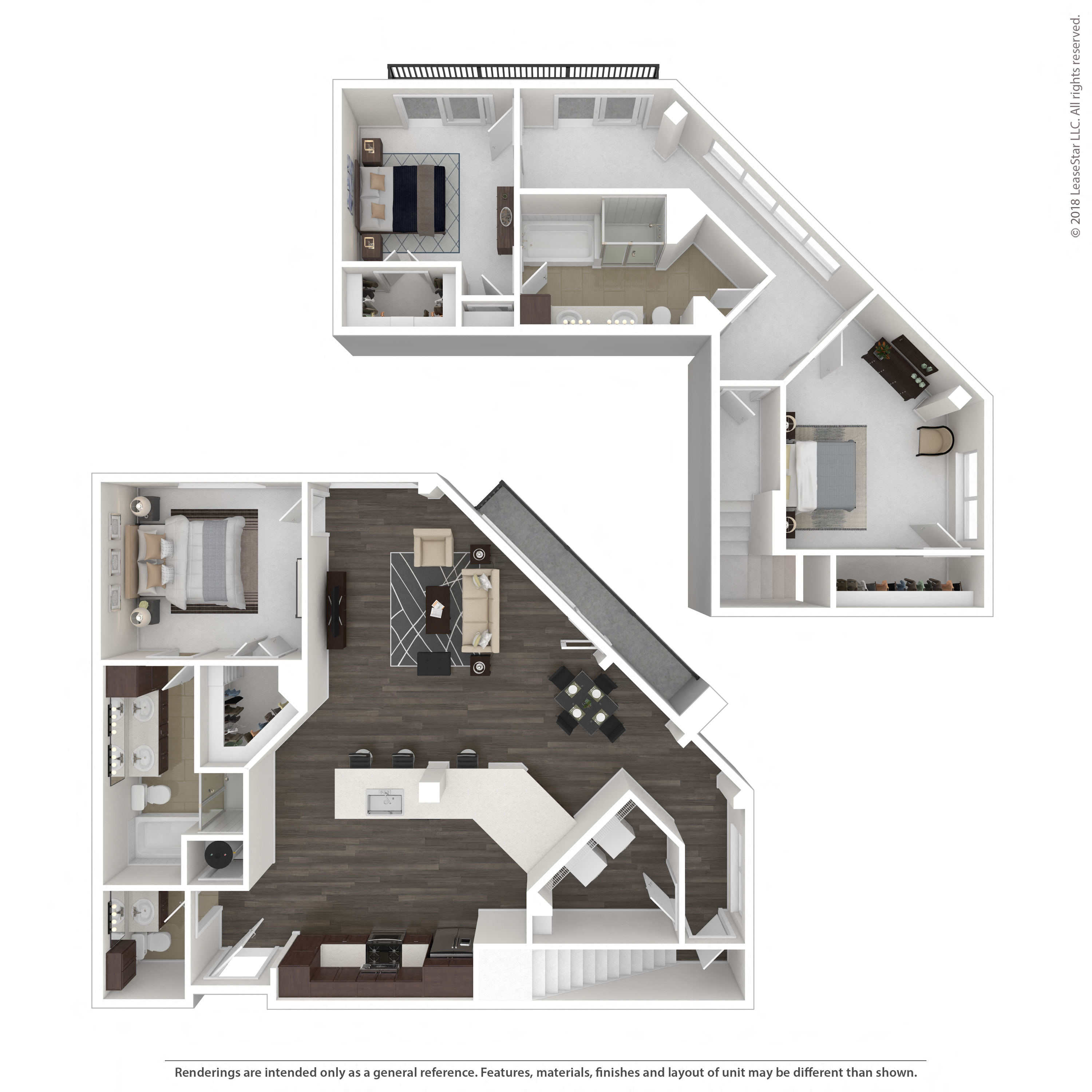 Floor plan layout diagram for 3A