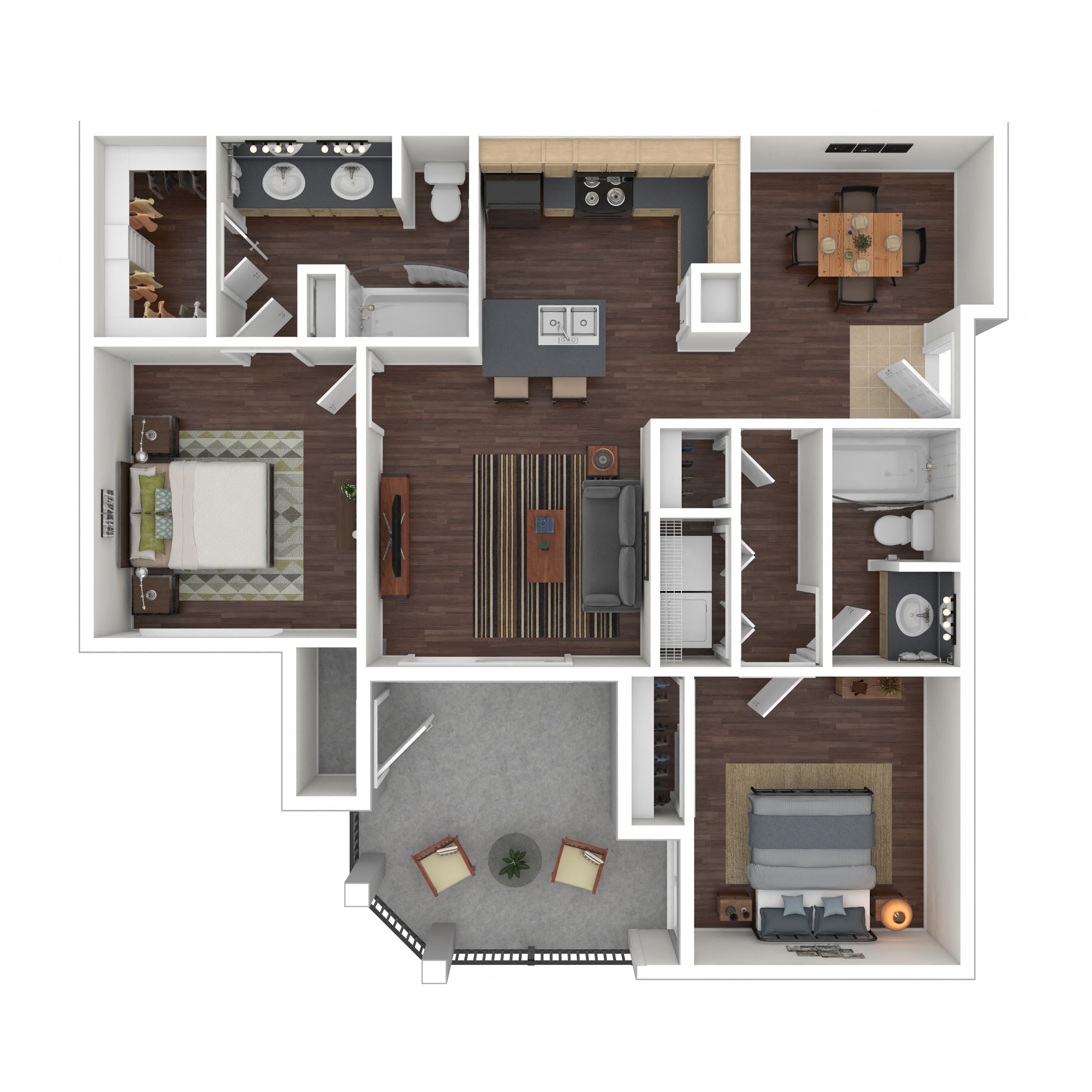 Floor plan layout diagram for 2A