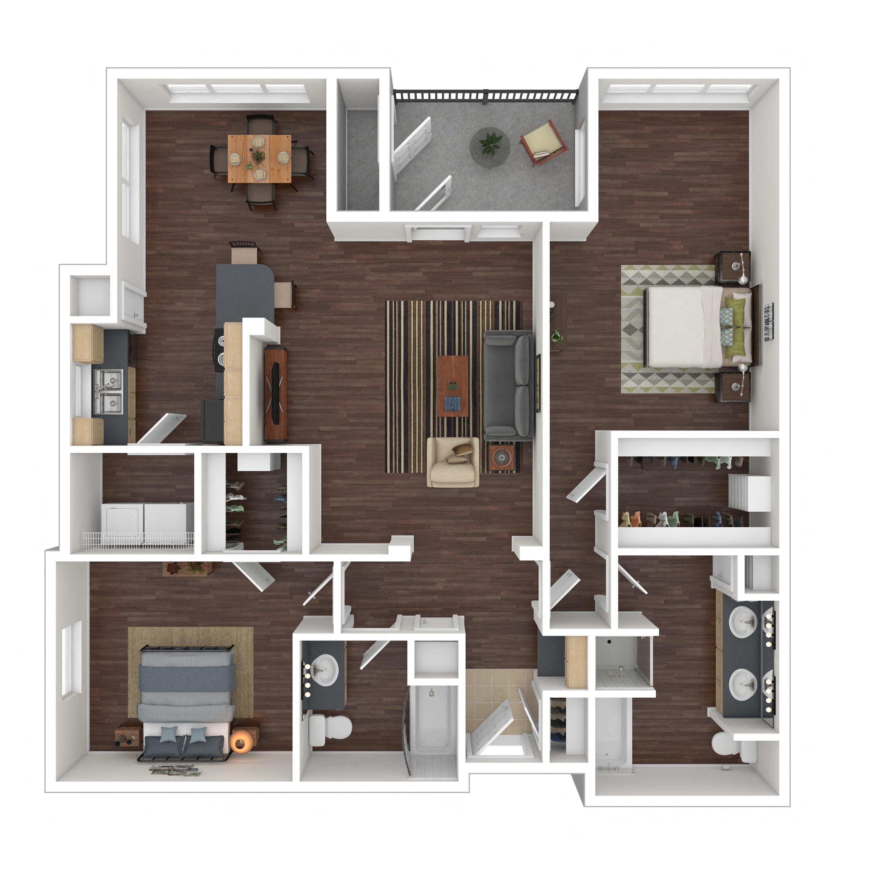 Floor plan layout diagram for 2D