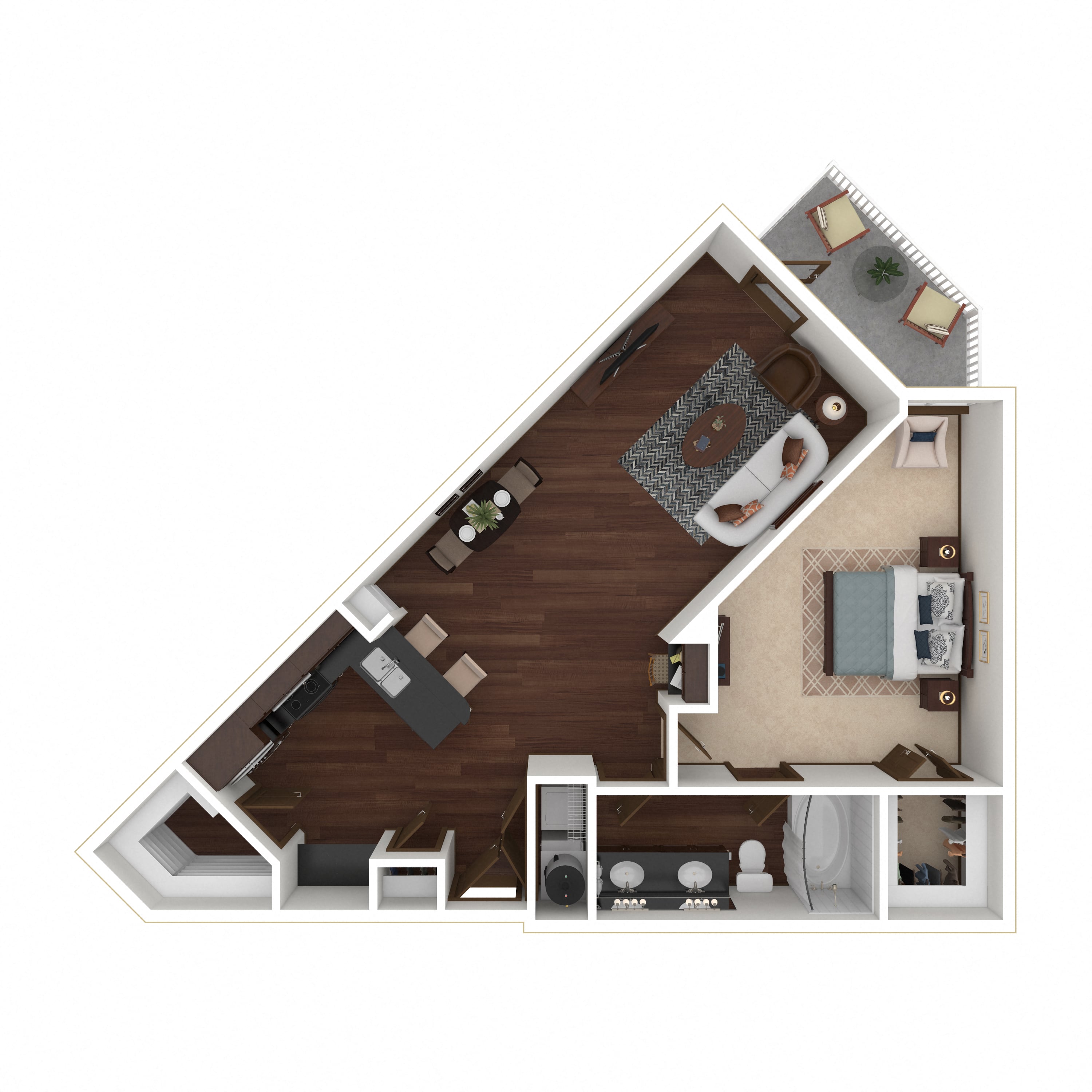 Floor plan layout diagram for 1L
