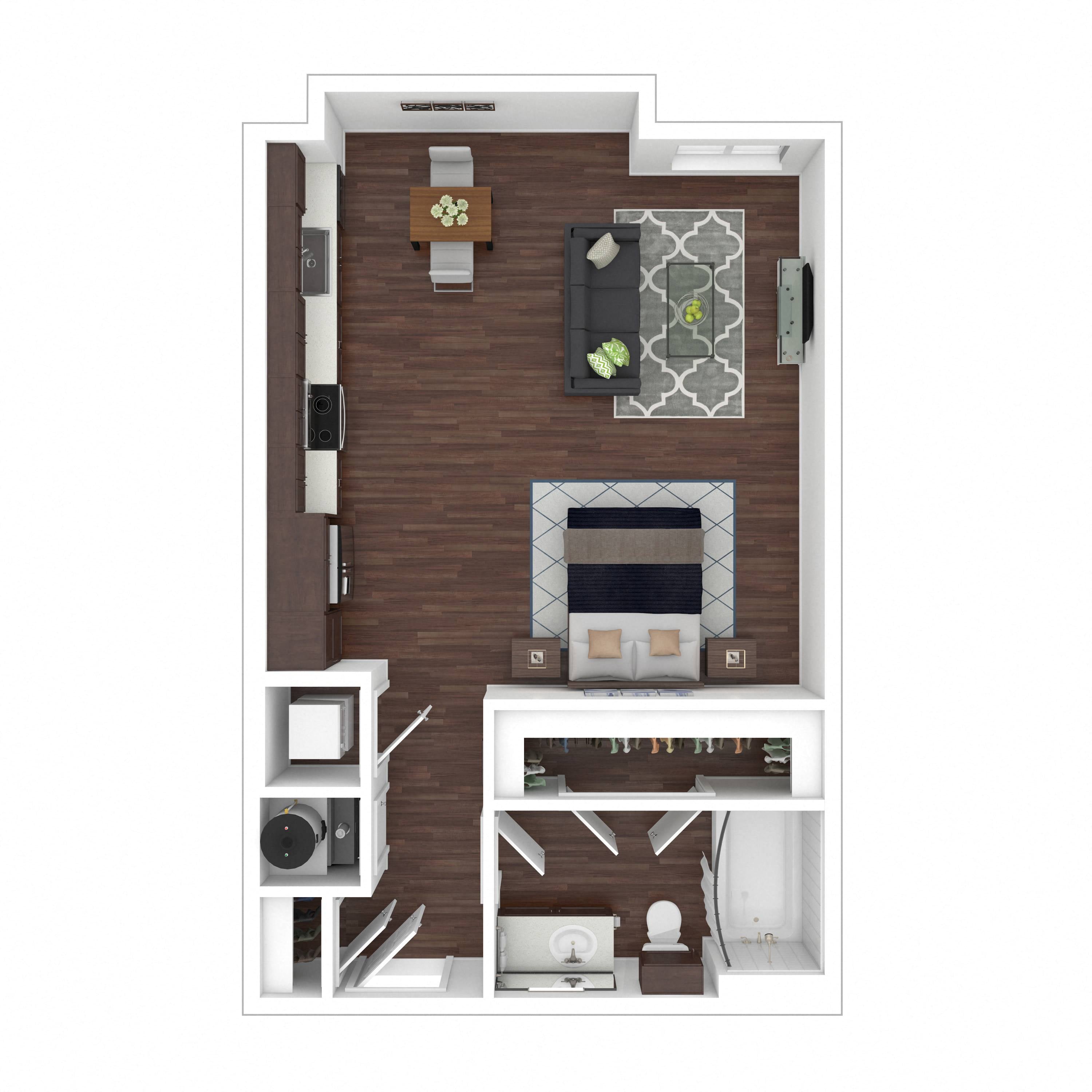 Floor plan layout diagram for 0A