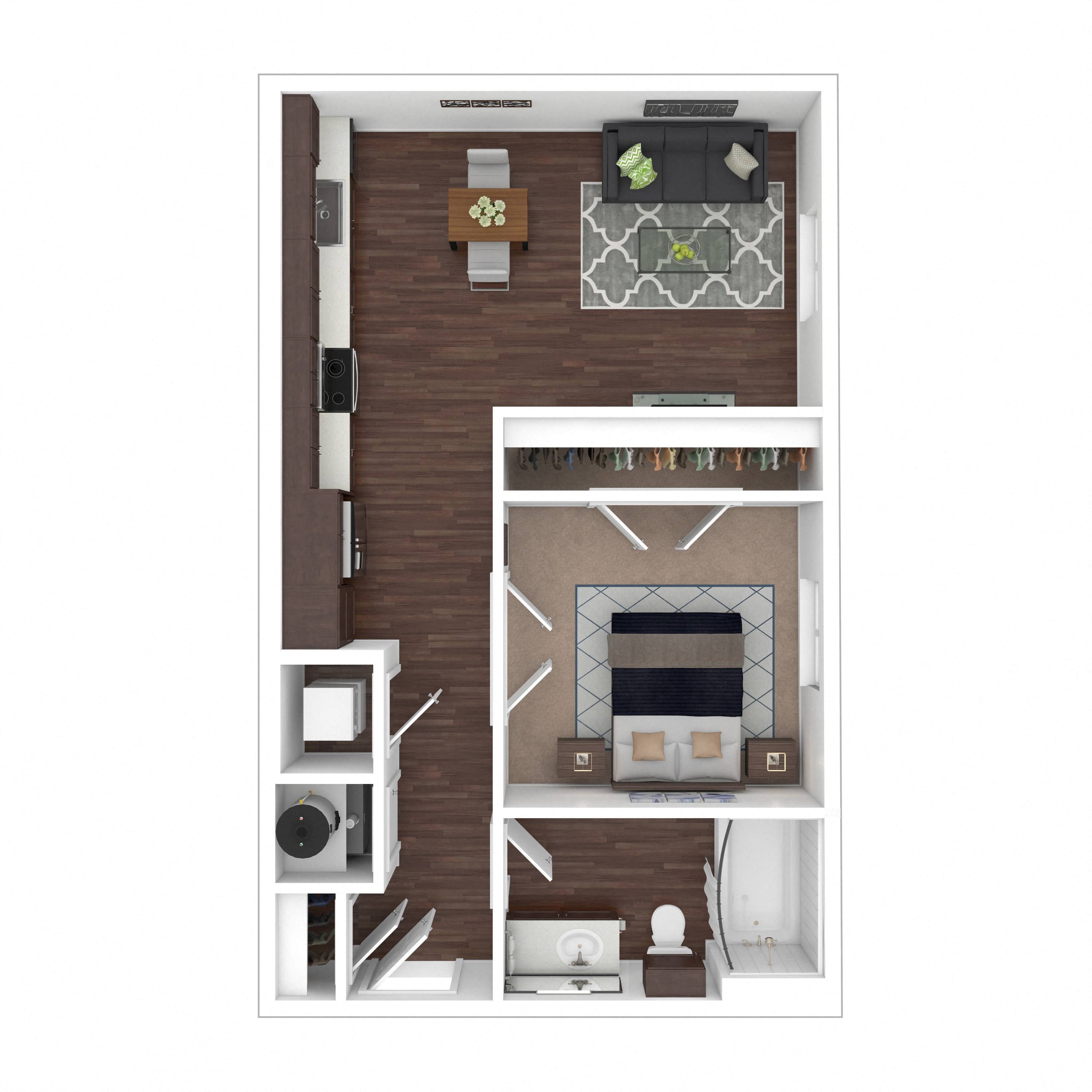 Floor plan layout diagram for 0B