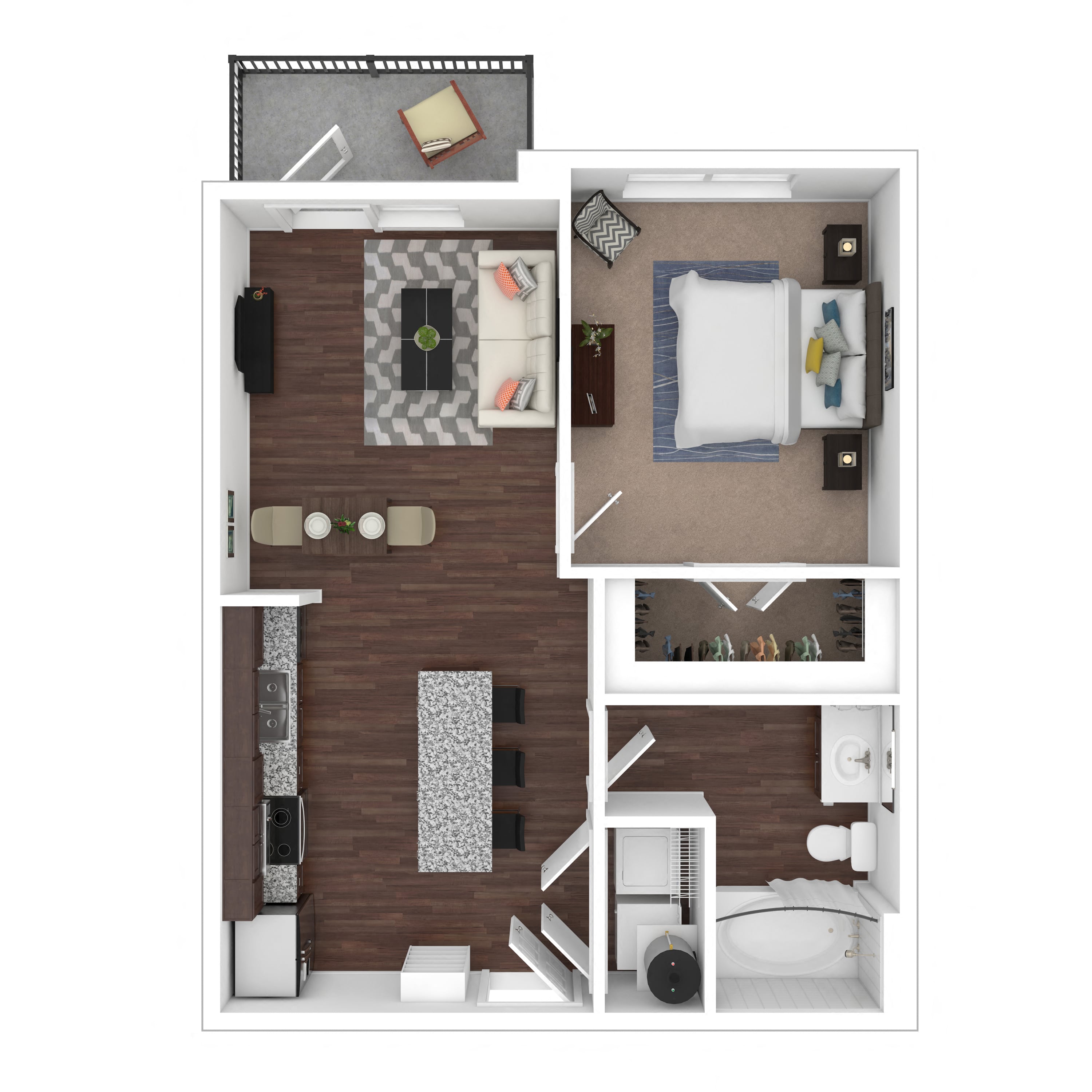 Floor plan layout diagram for 1A