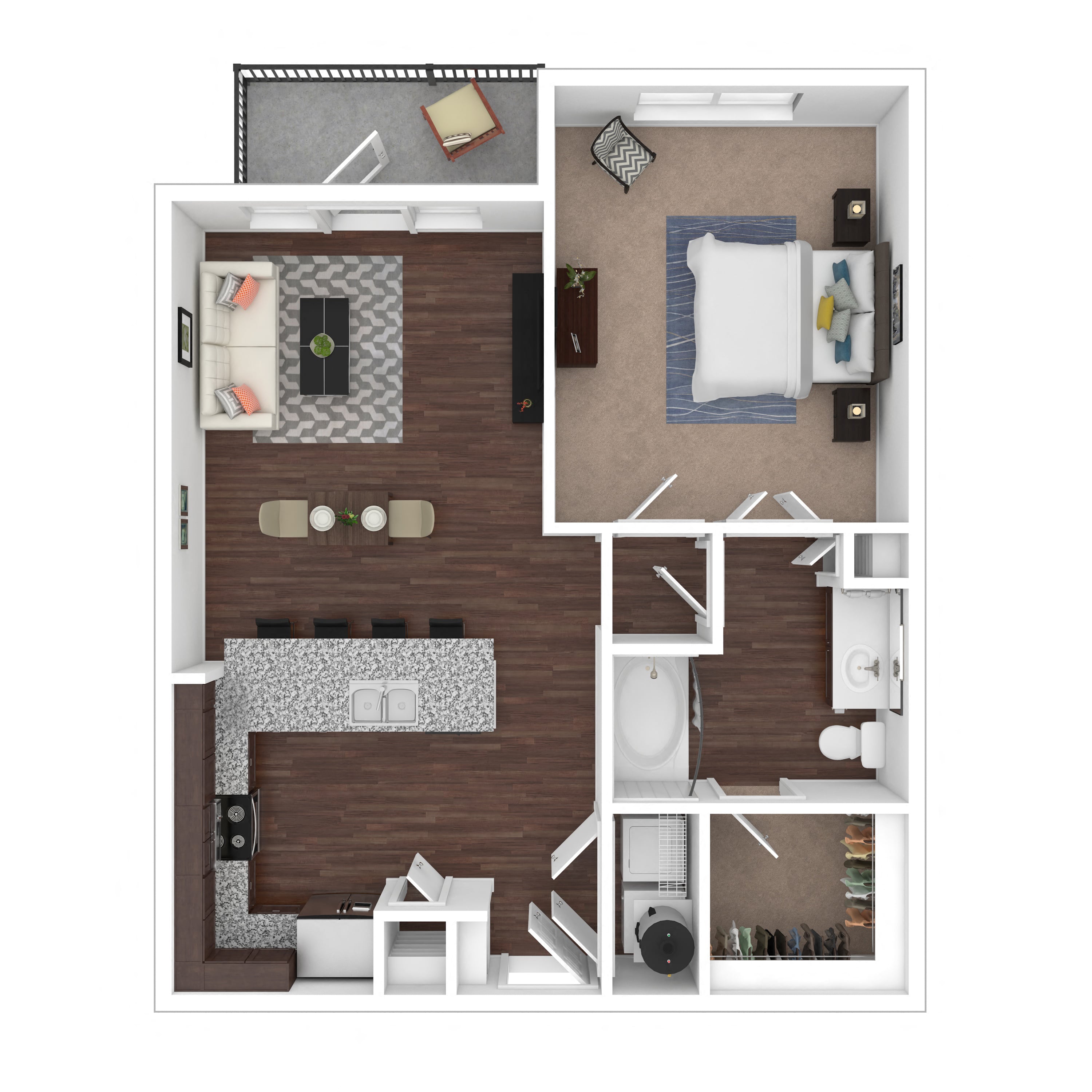 Floor plan layout diagram for 1D
