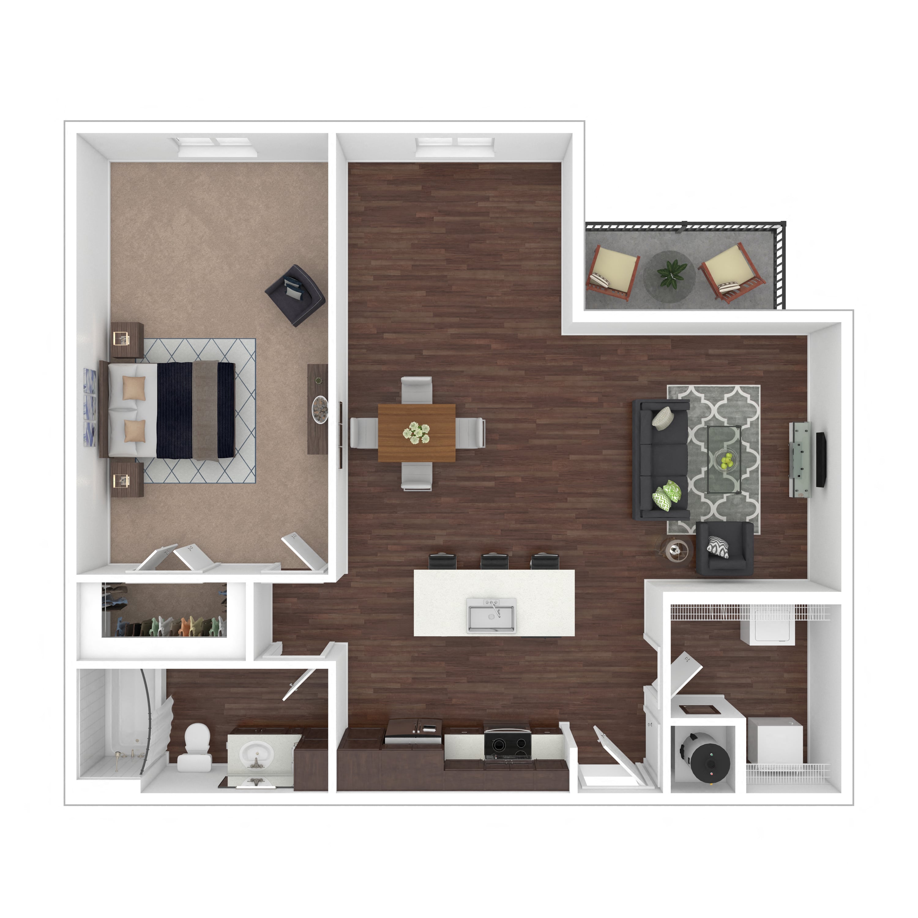 Floor plan layout diagram for 1L