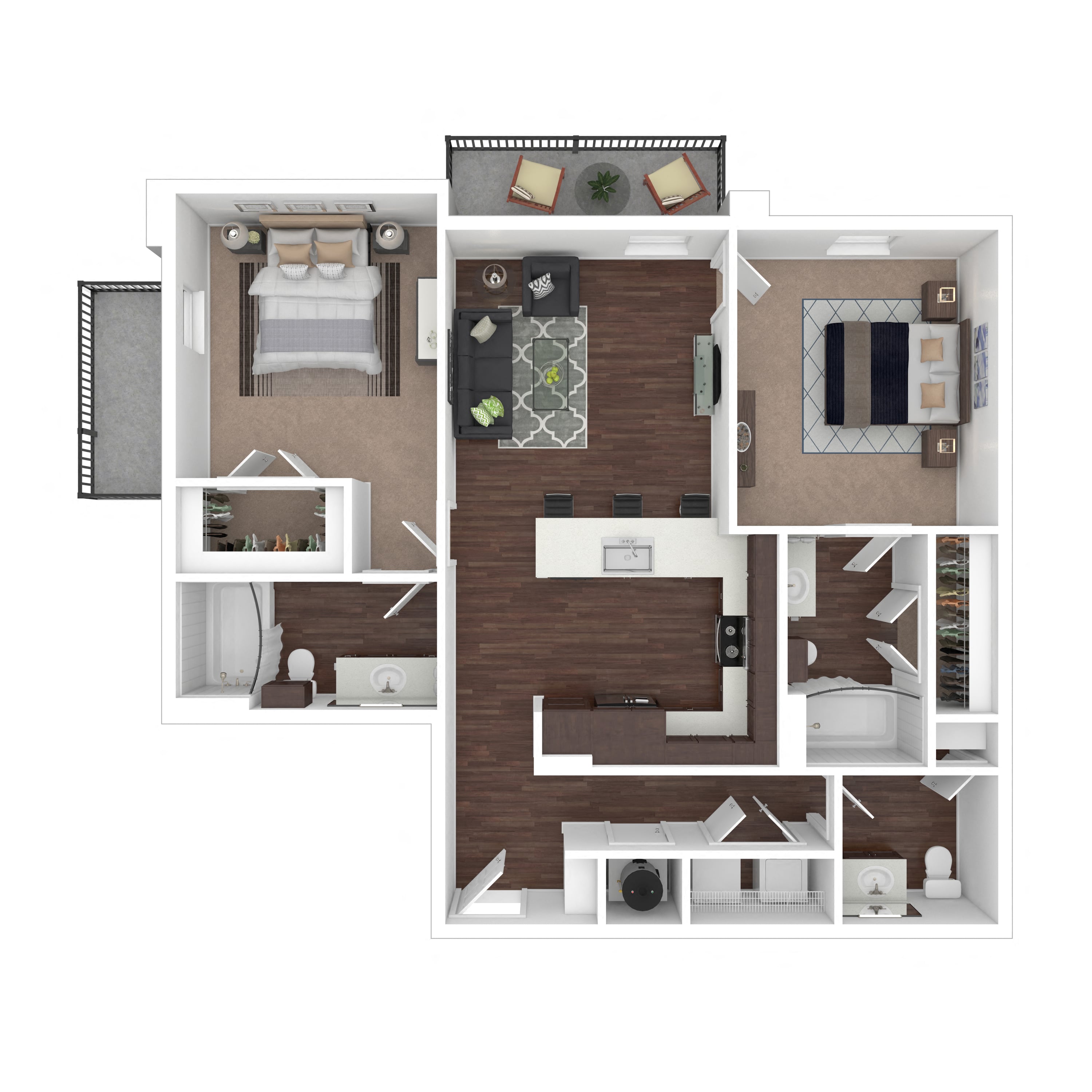 Floor plan layout diagram for 2A