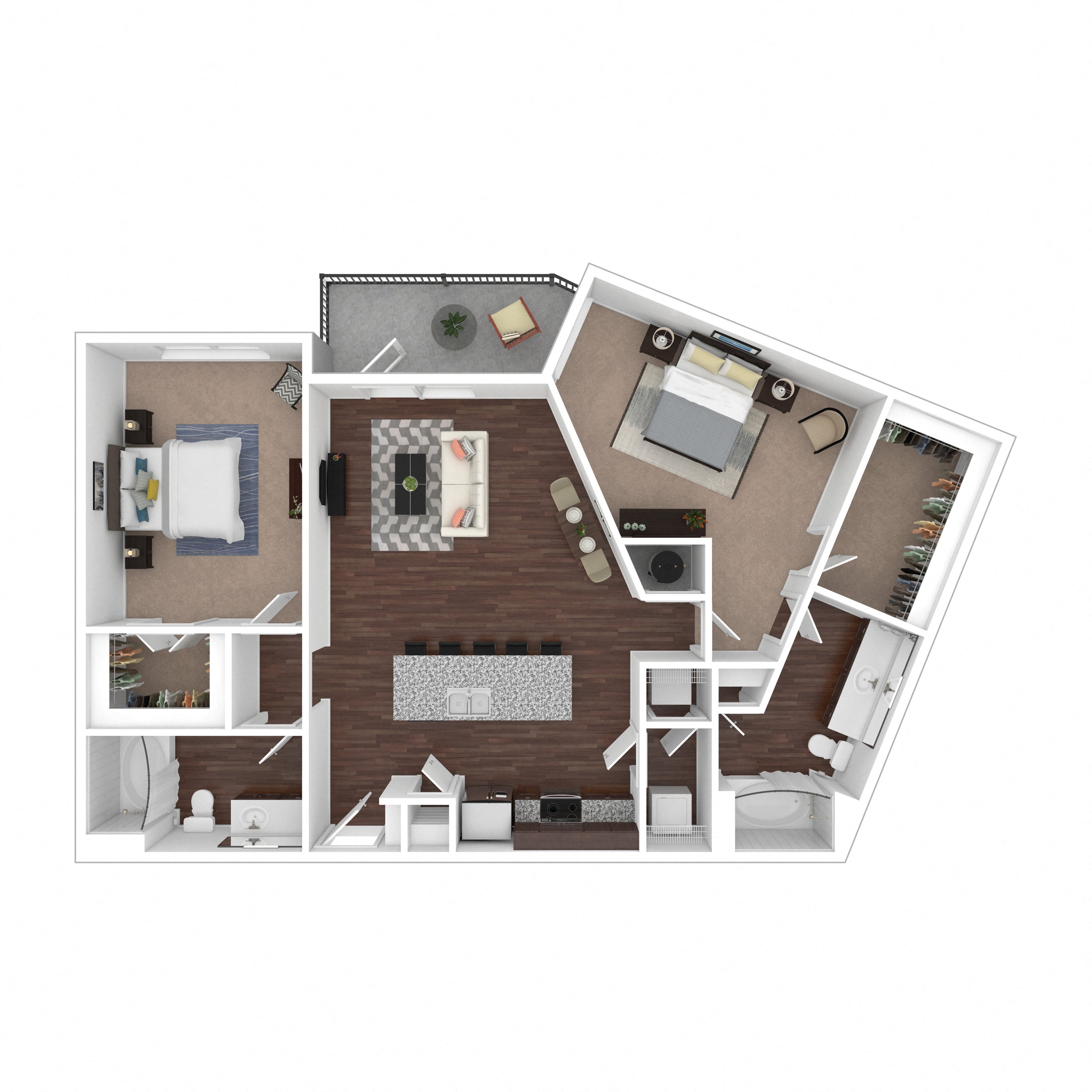 Floor plan layout diagram for 2D