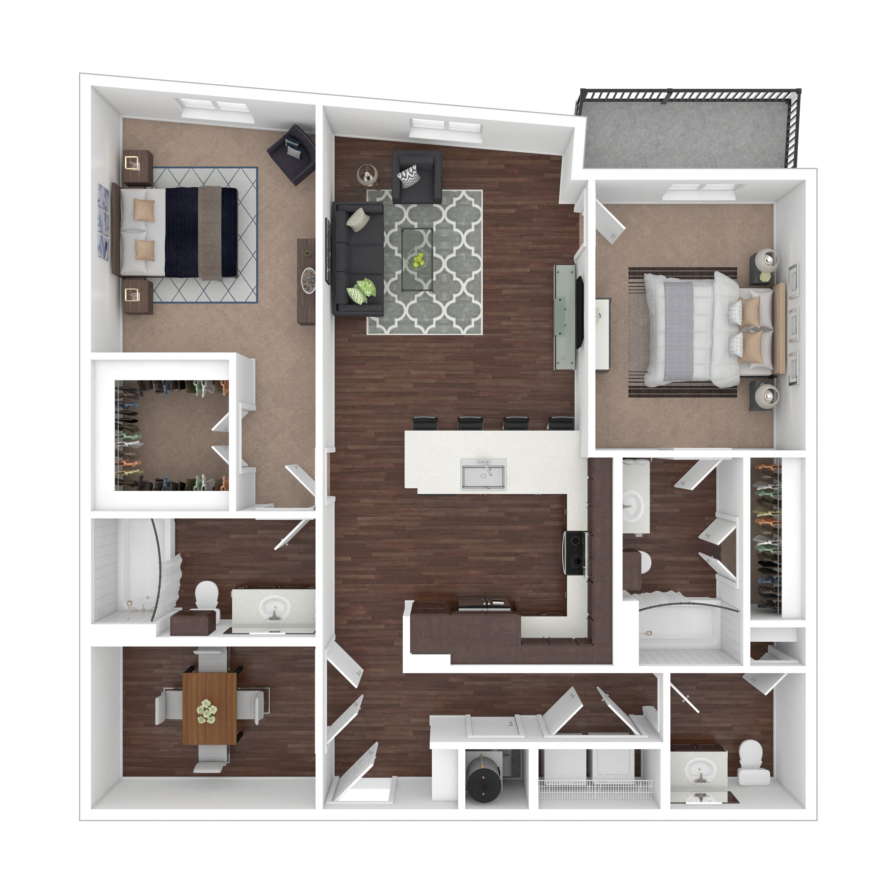 Floor plan layout diagram for 2F