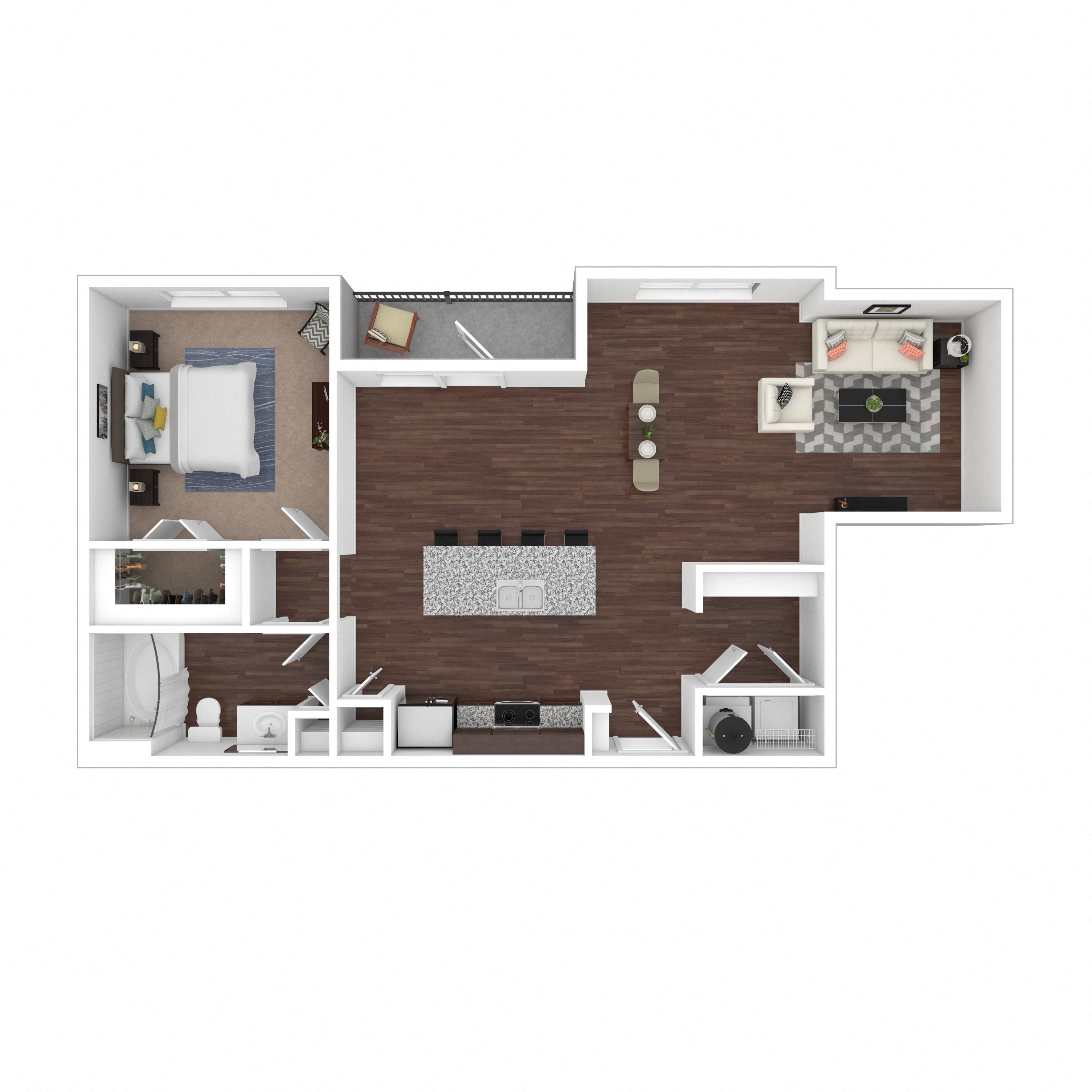 Floor plan layout diagram for 1F