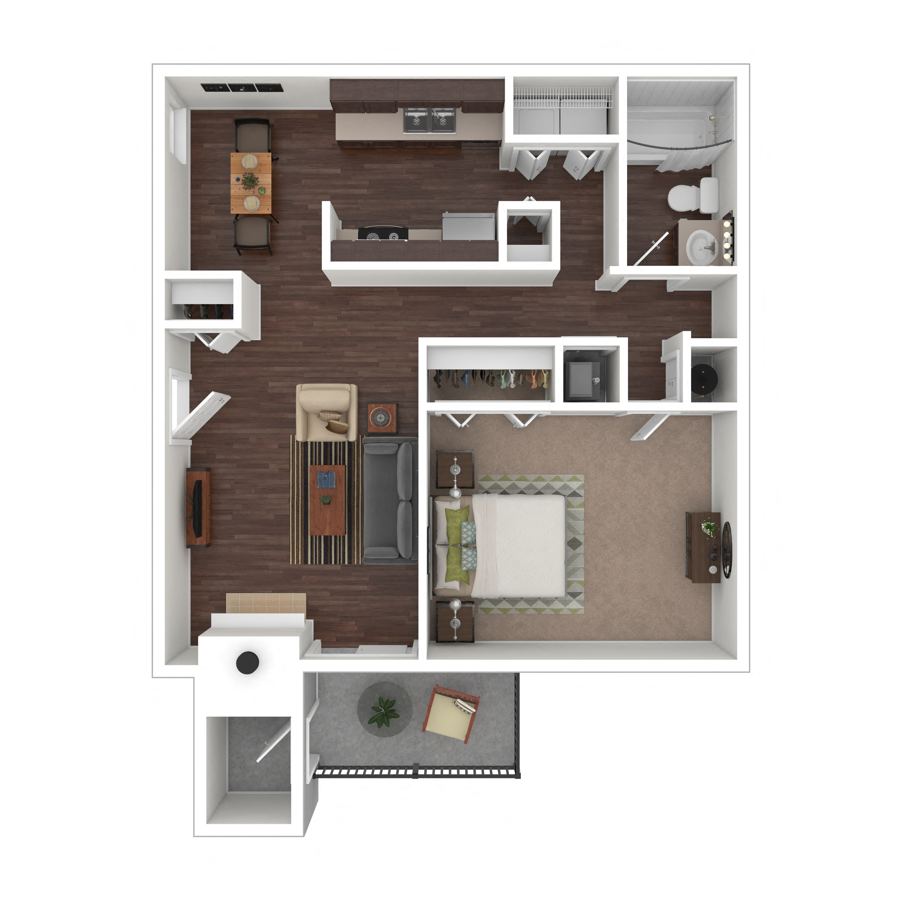 Floor plan layout diagram for 1D