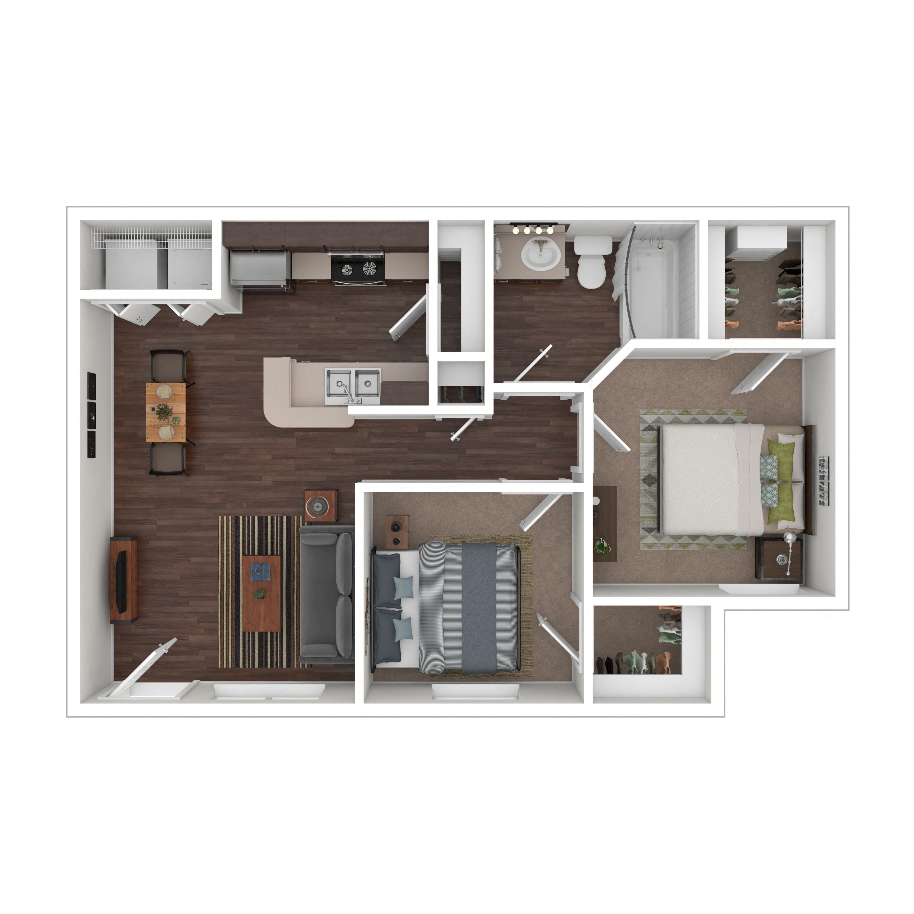 Floor plan layout diagram for 2A