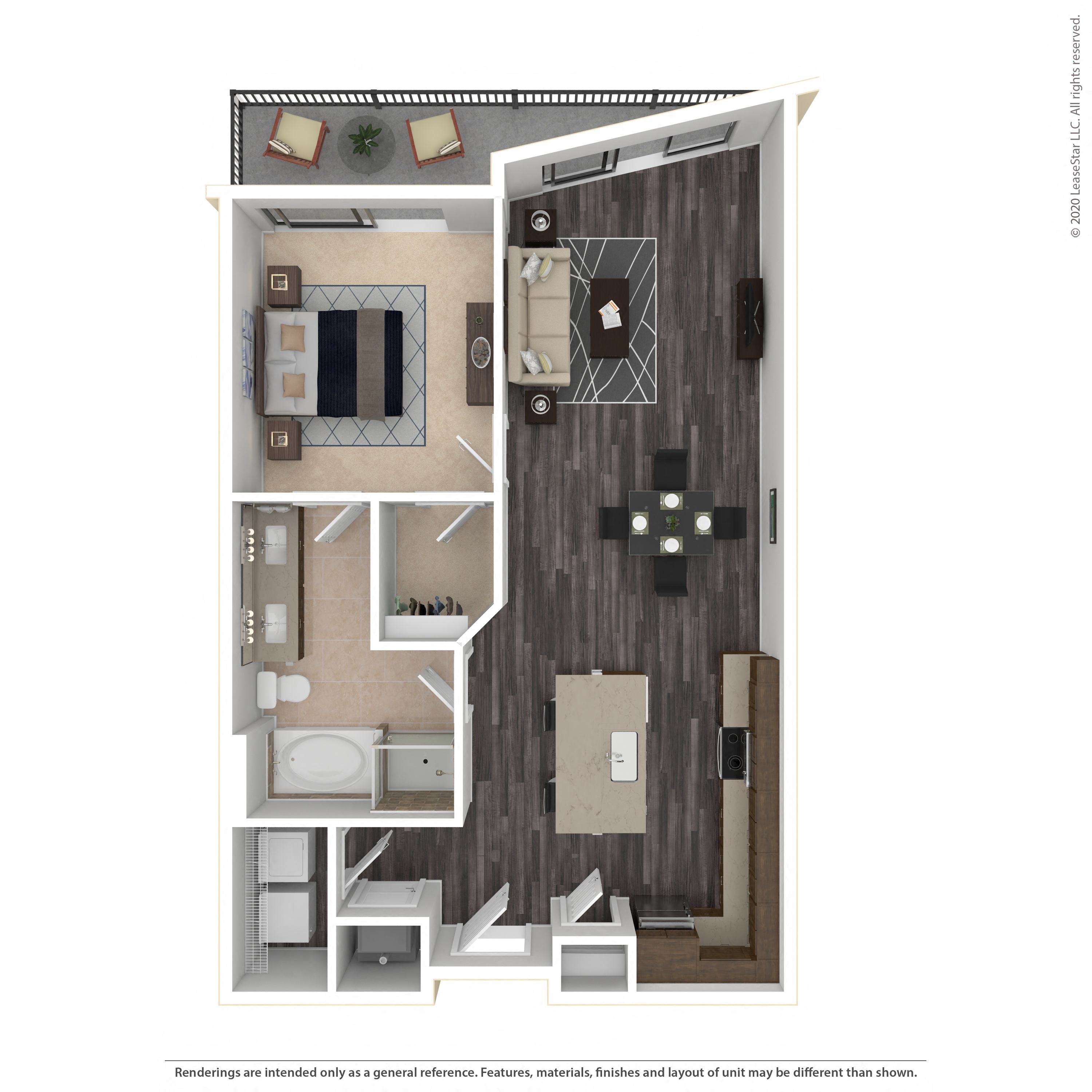 Floor plan layout diagram for 1L