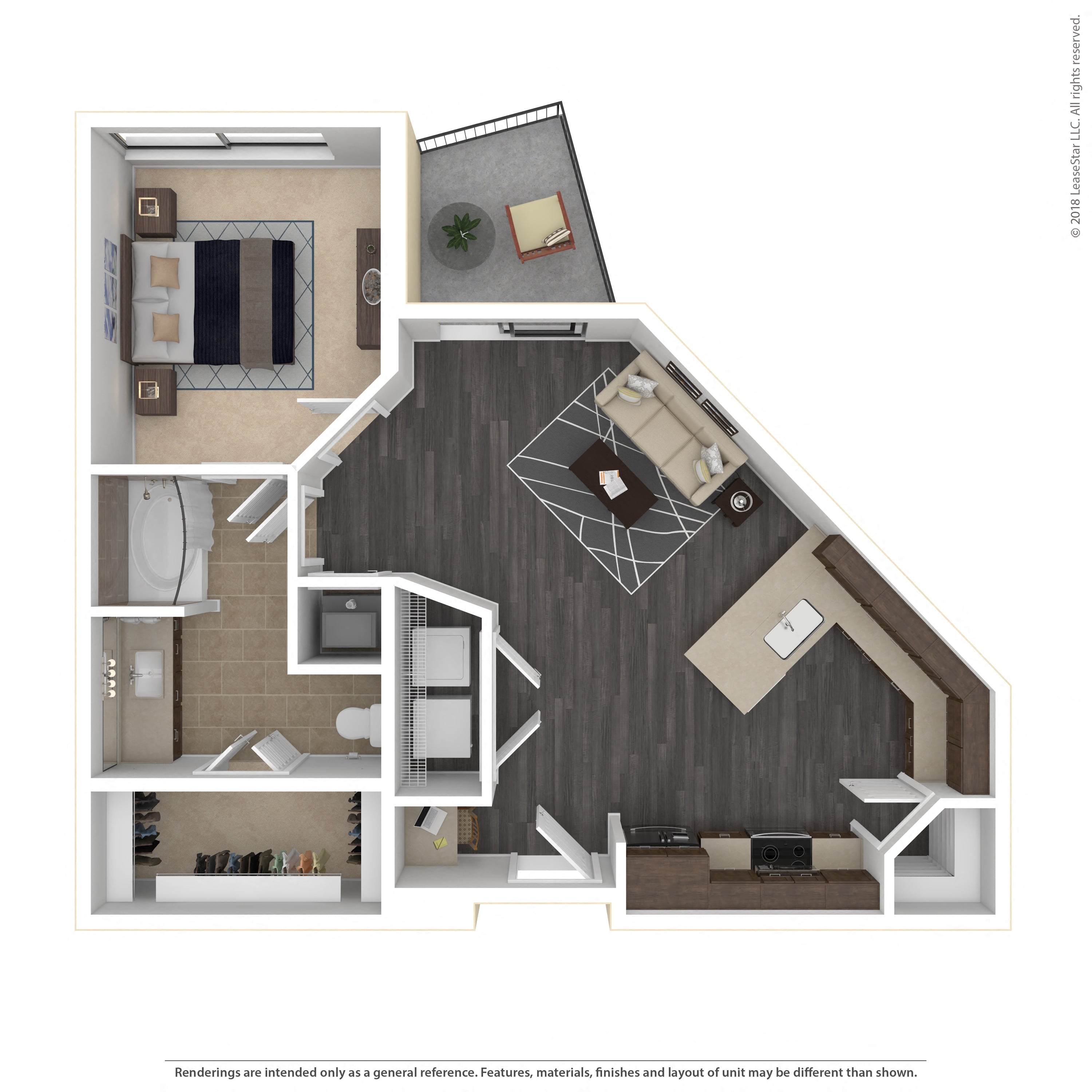 Floor plan layout diagram for 1H