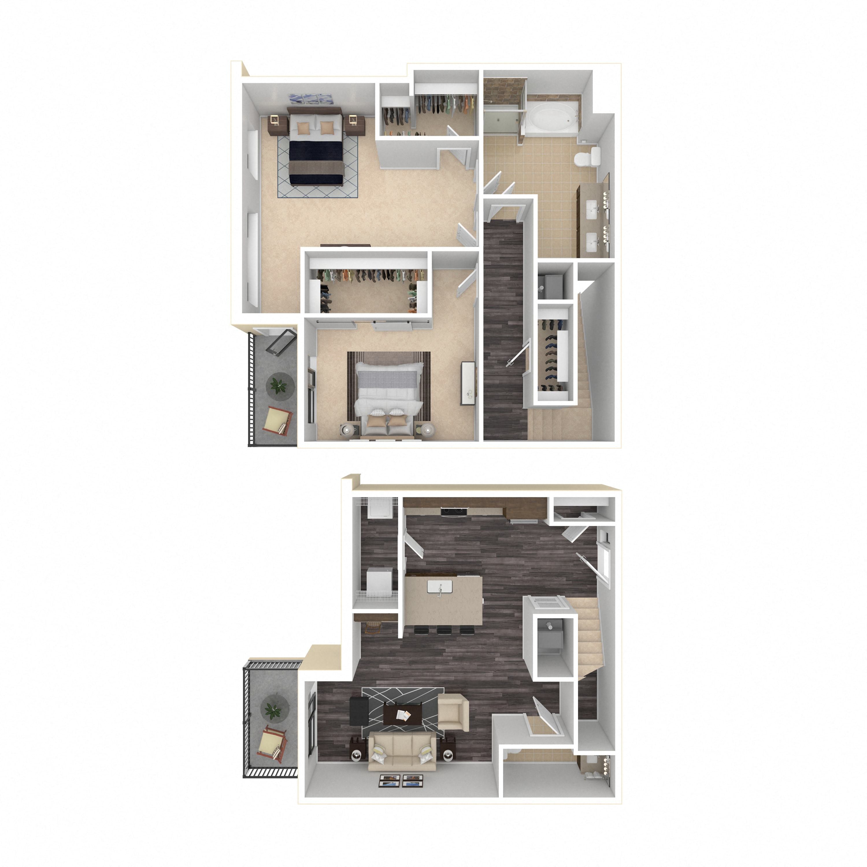 Floor plan layout diagram for 2I
