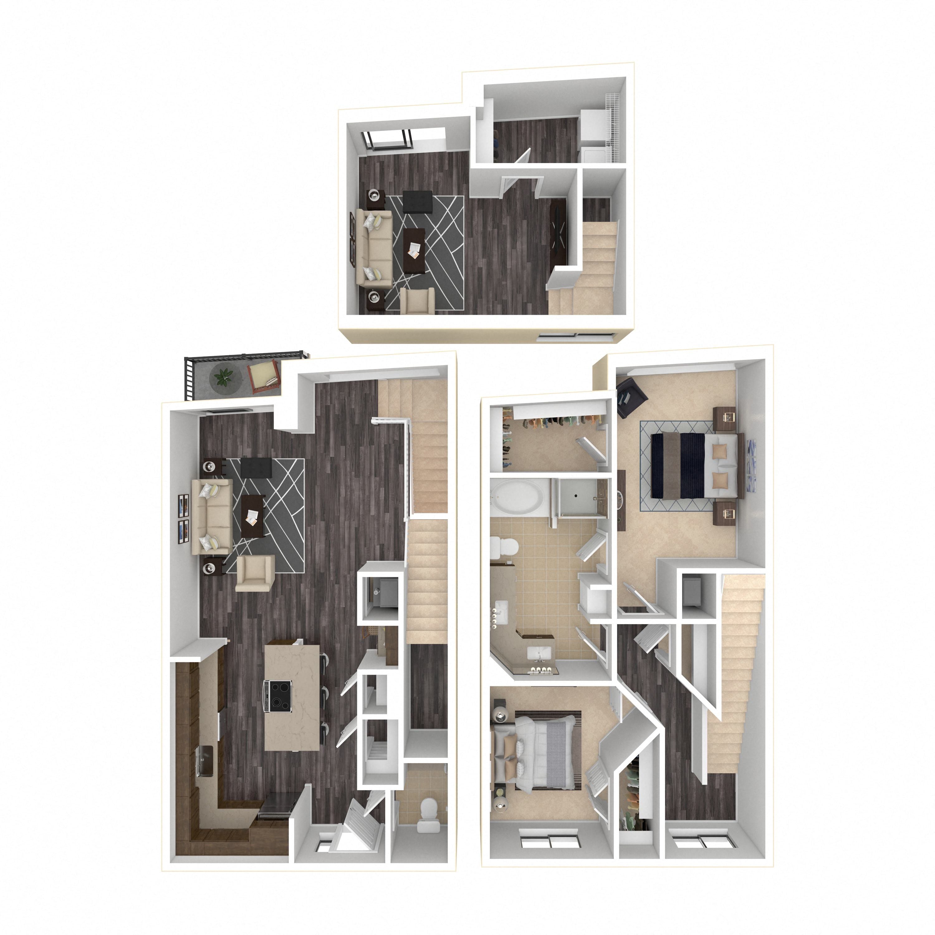 Floor plan layout diagram for 2M