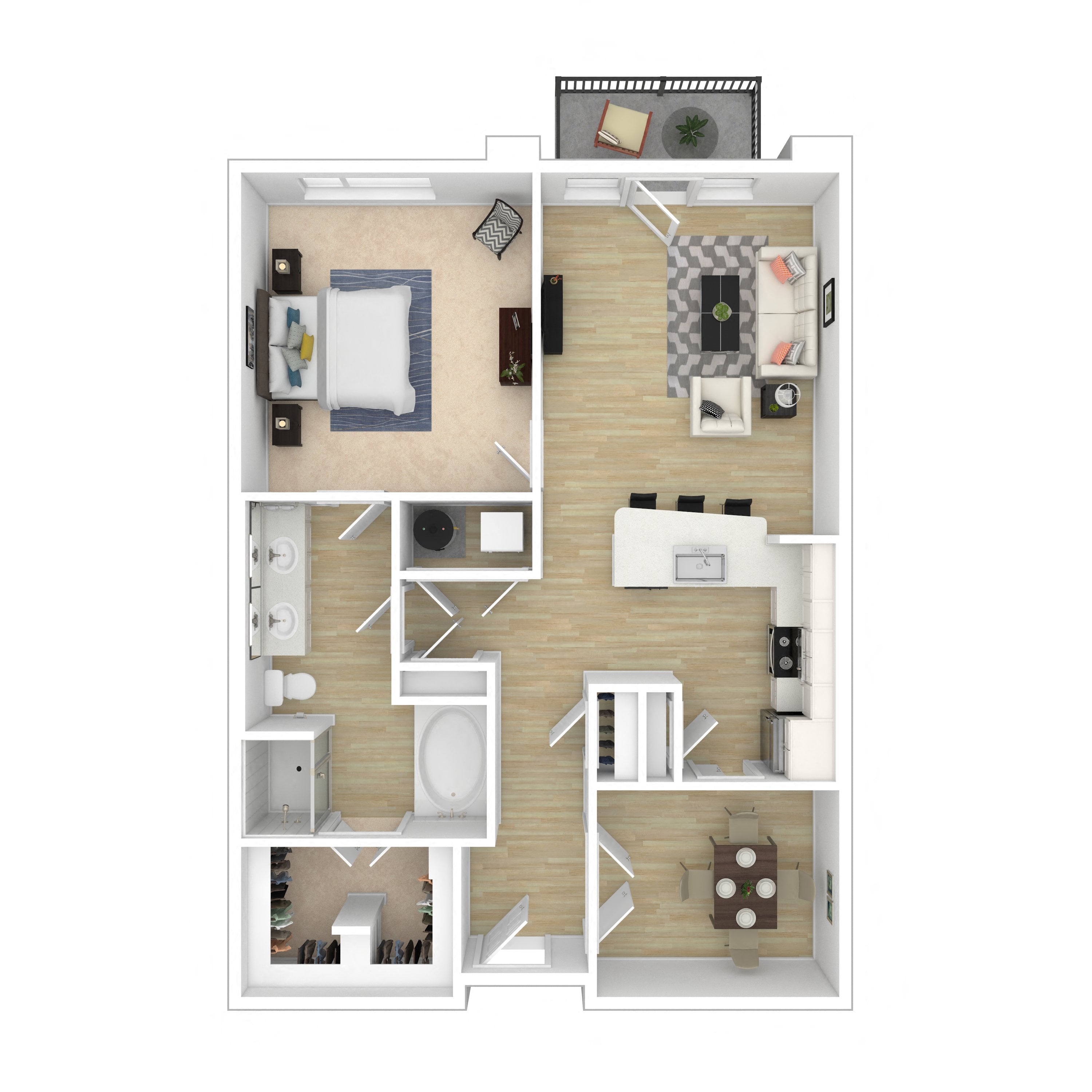 Floor plan layout diagram for 1D
