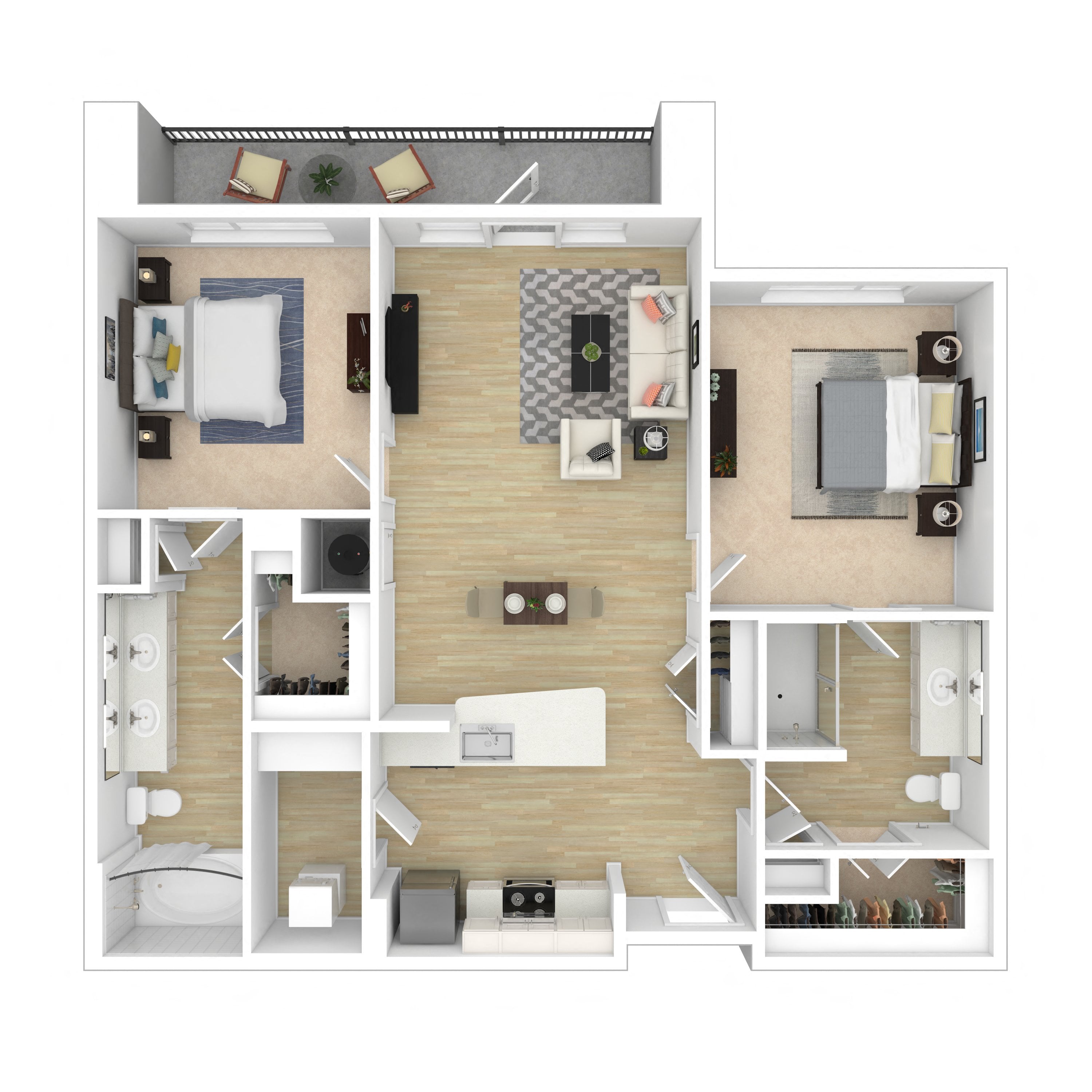 Floor plan layout diagram for 2A