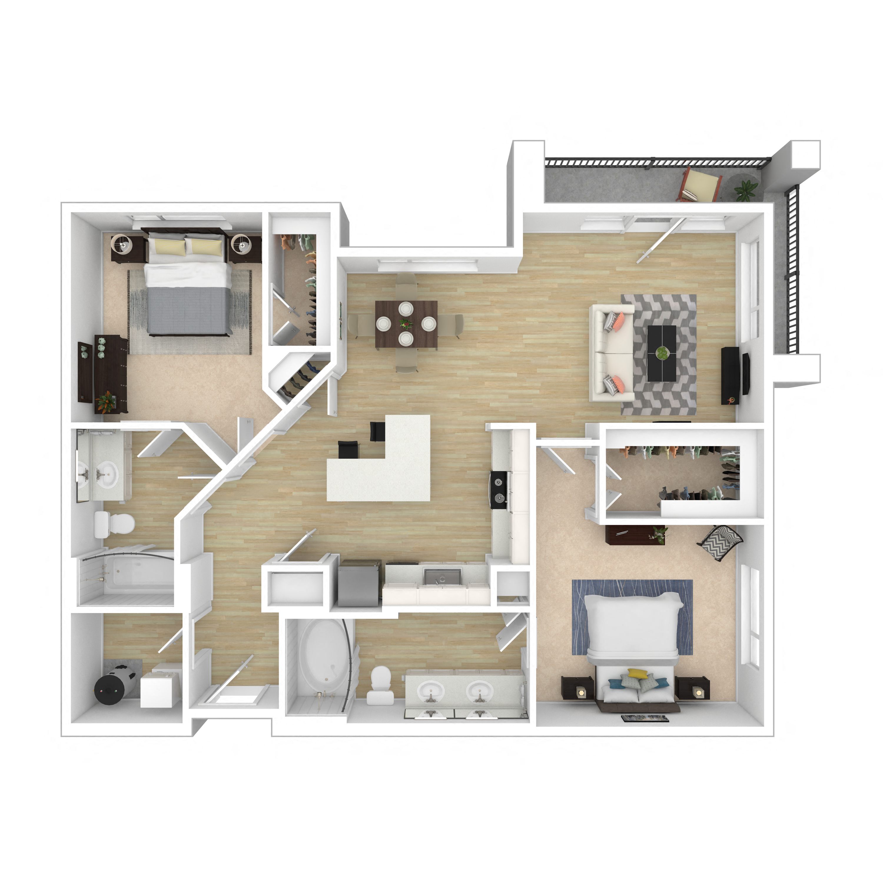 2B floor plan