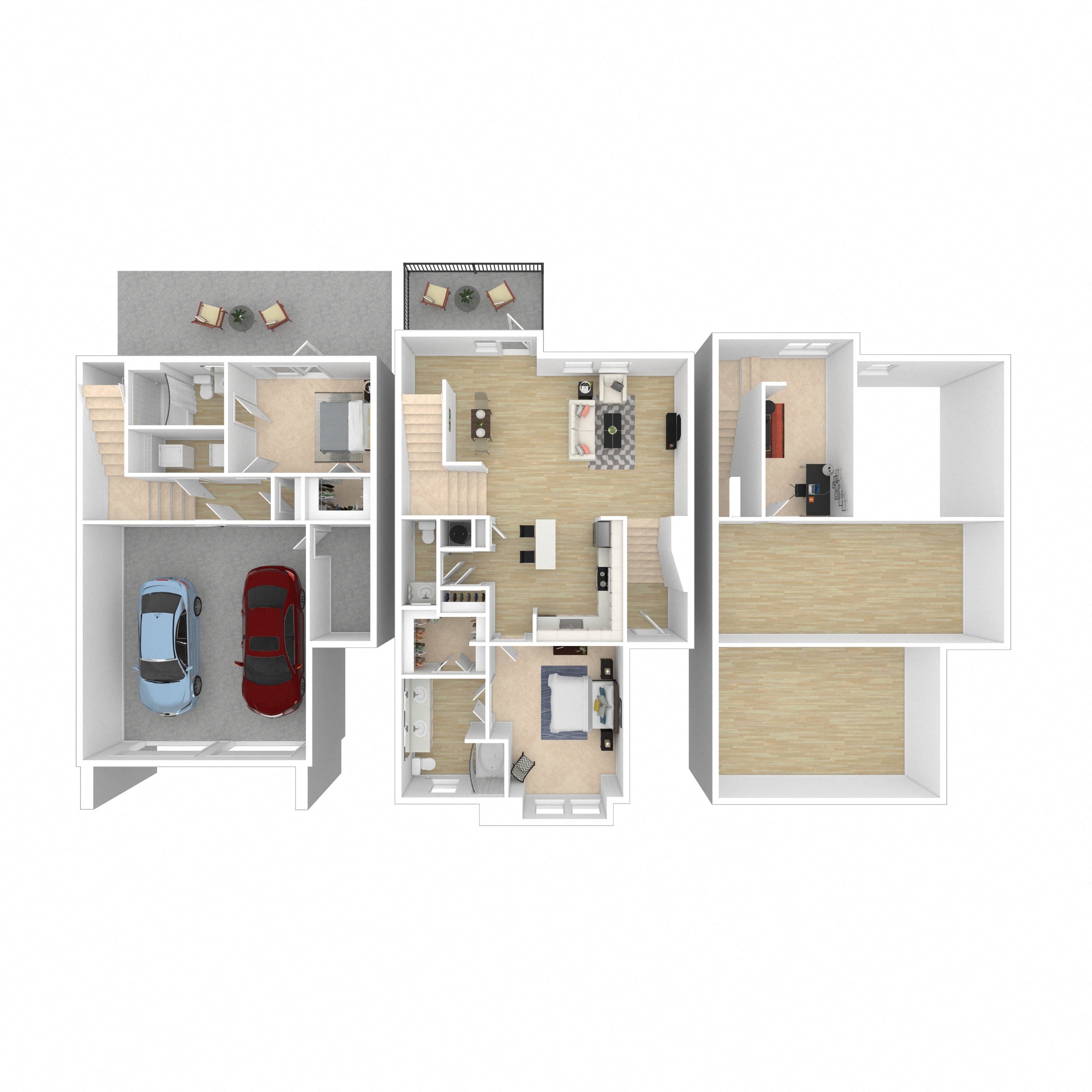 Floor plan layout diagram for 2C