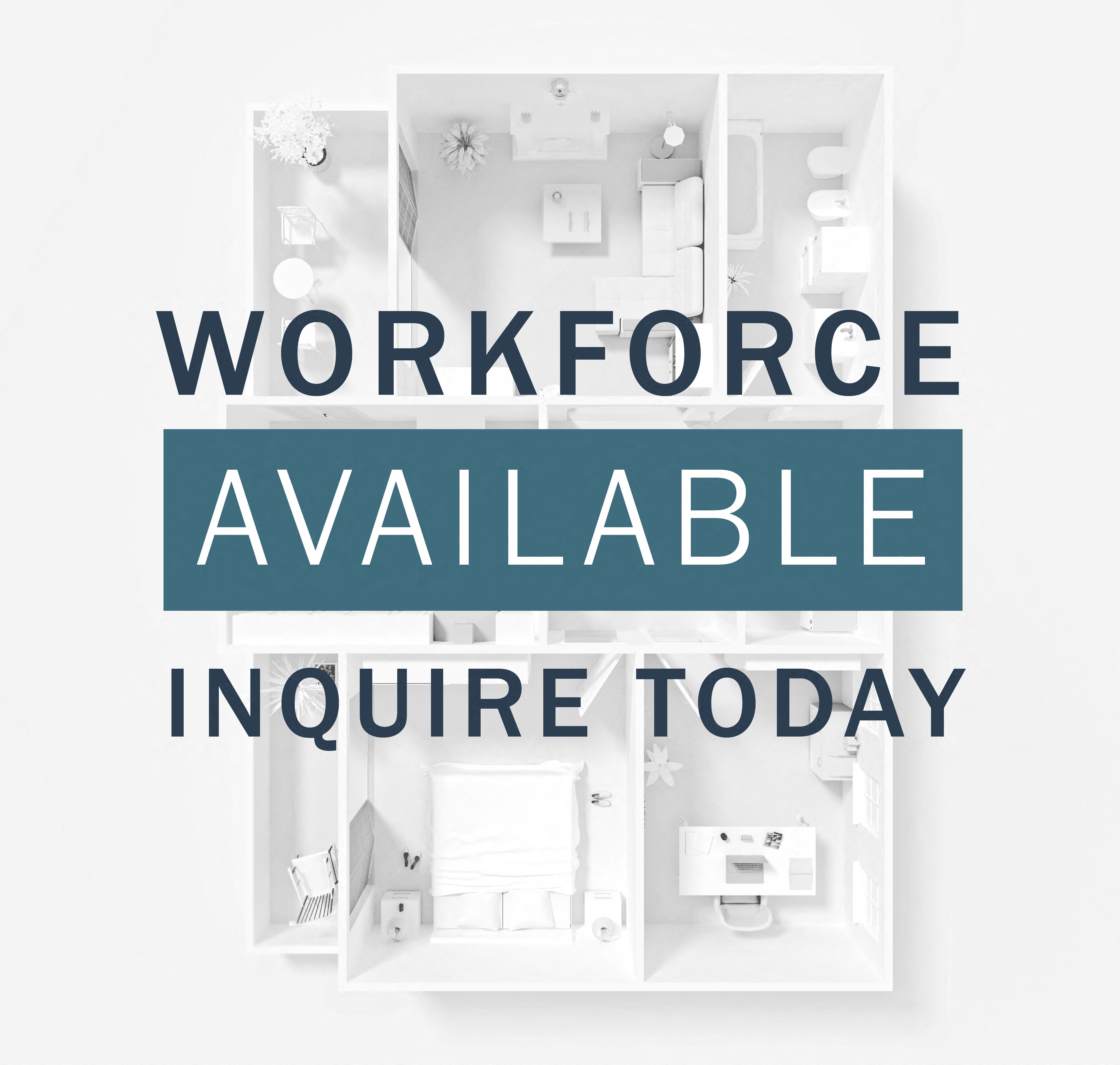 Floor plan layout diagram for WorkForce Studios