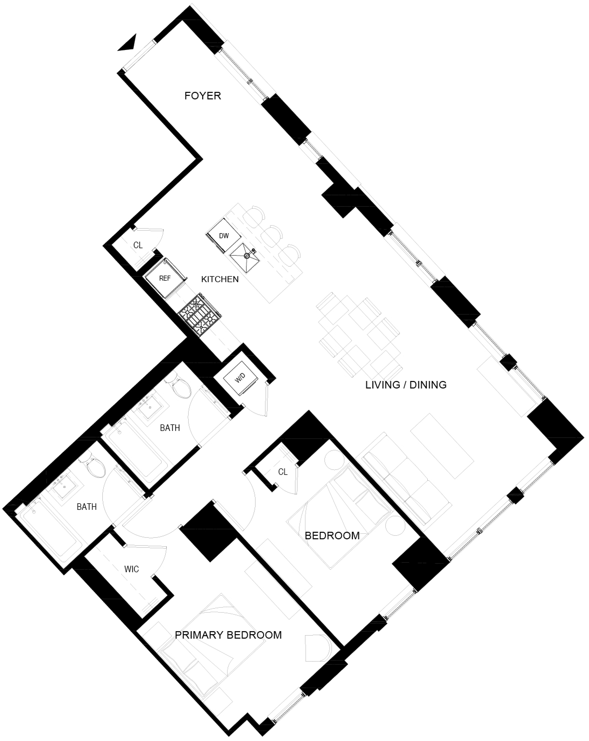 Floor plan layout diagram for 1129-PH29