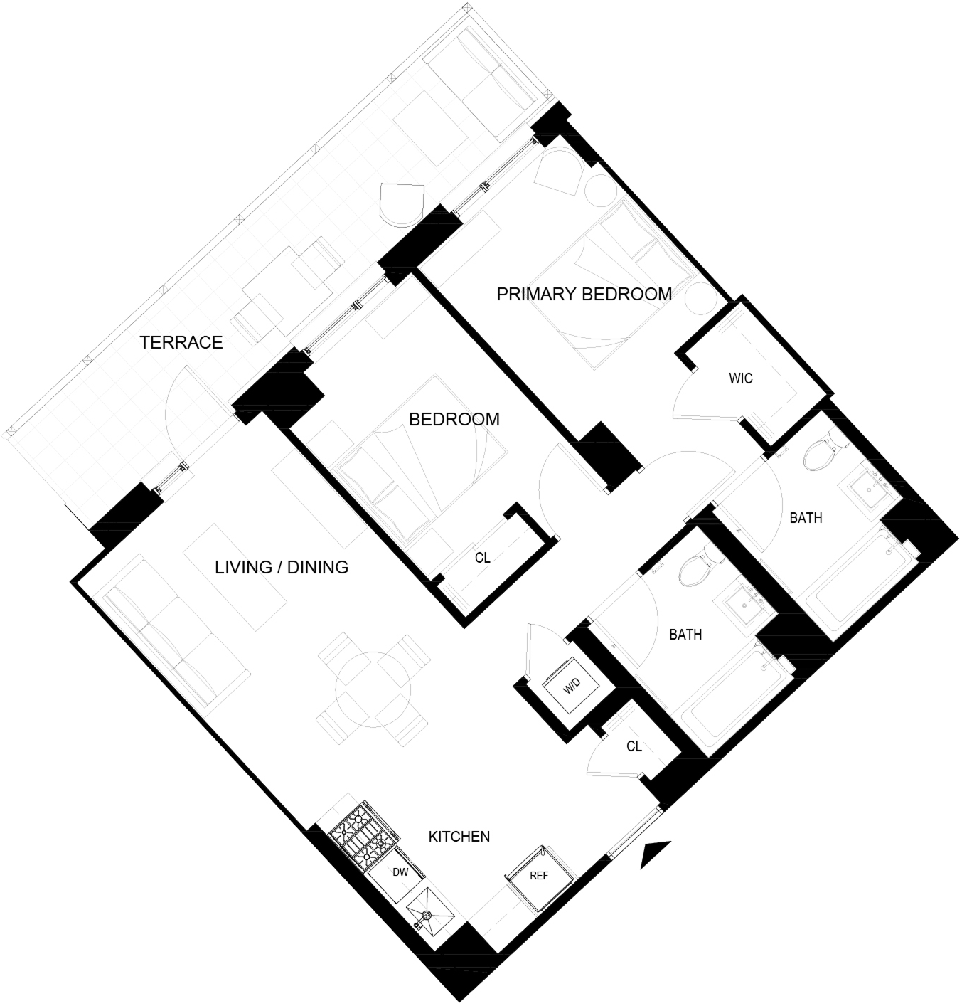 Floor plan layout diagram for 229