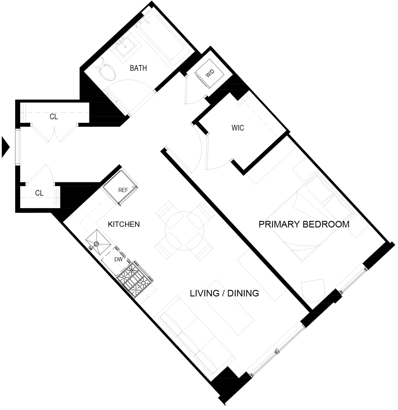 Floor plan layout diagram for 301-901