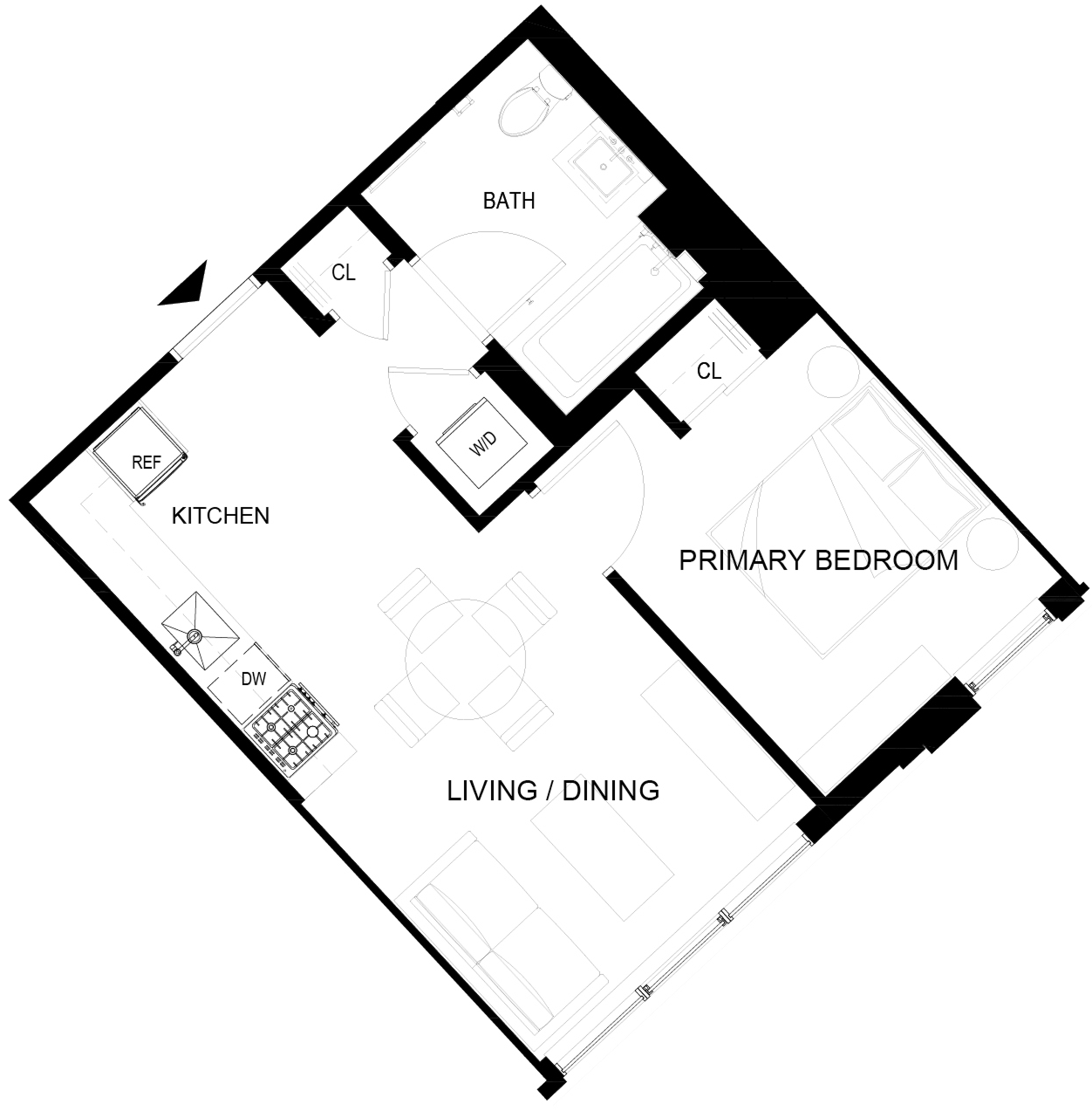 Floor plan layout diagram for 302-902