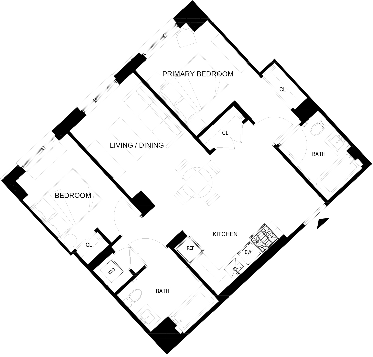 Floor plan layout diagram for 730-930