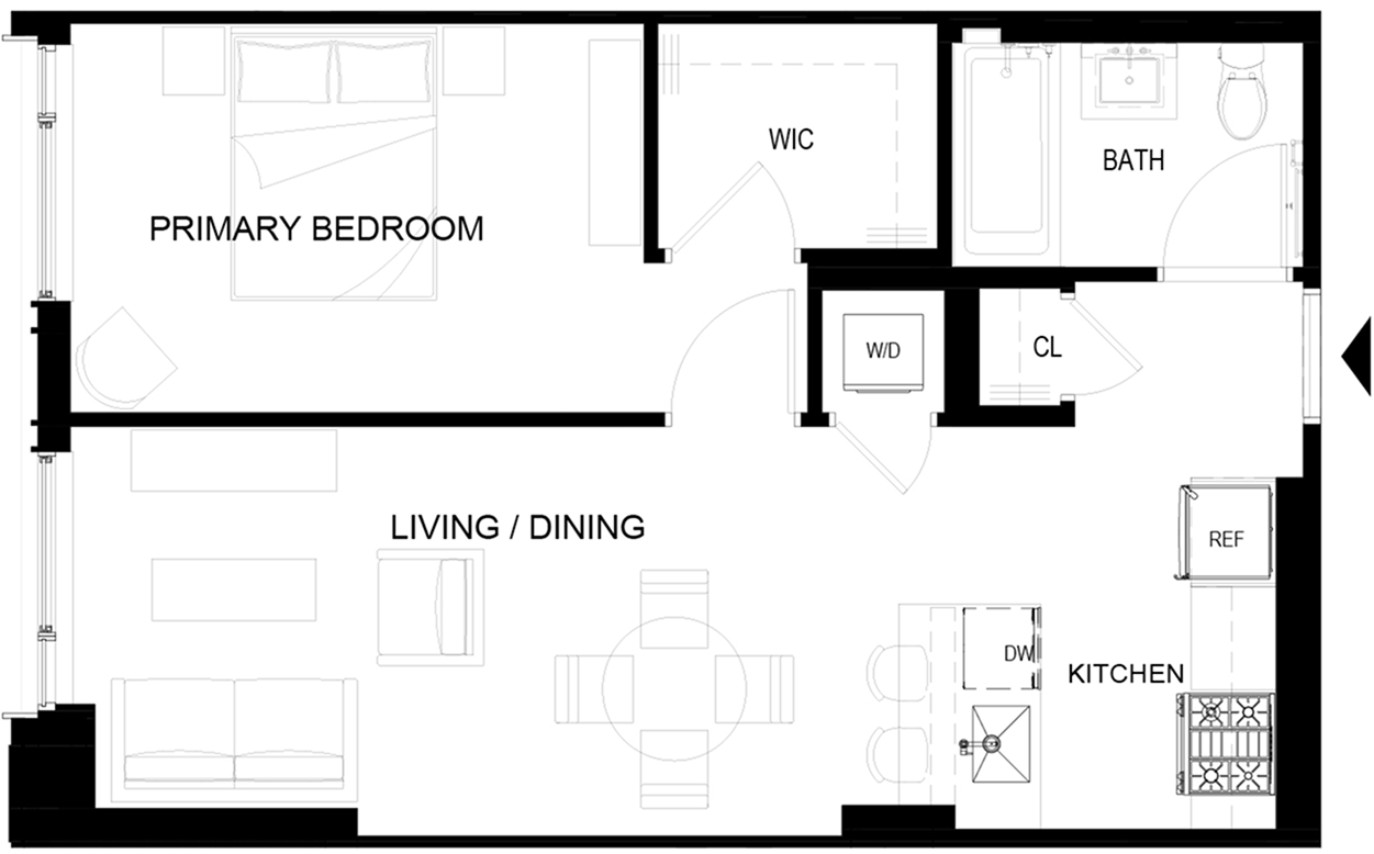 Floor plan layout diagram for PH11