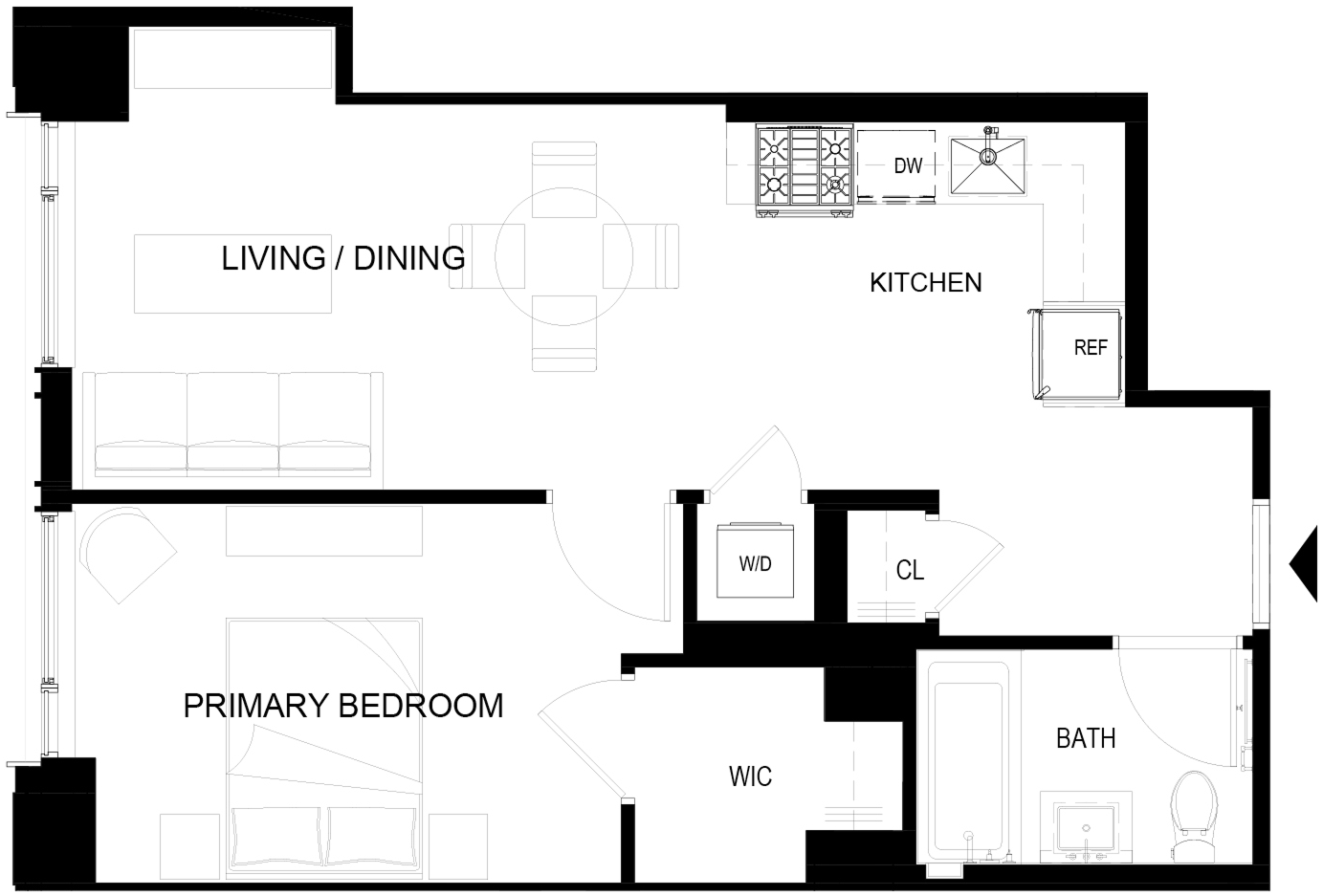Floor plan layout diagram for PH12